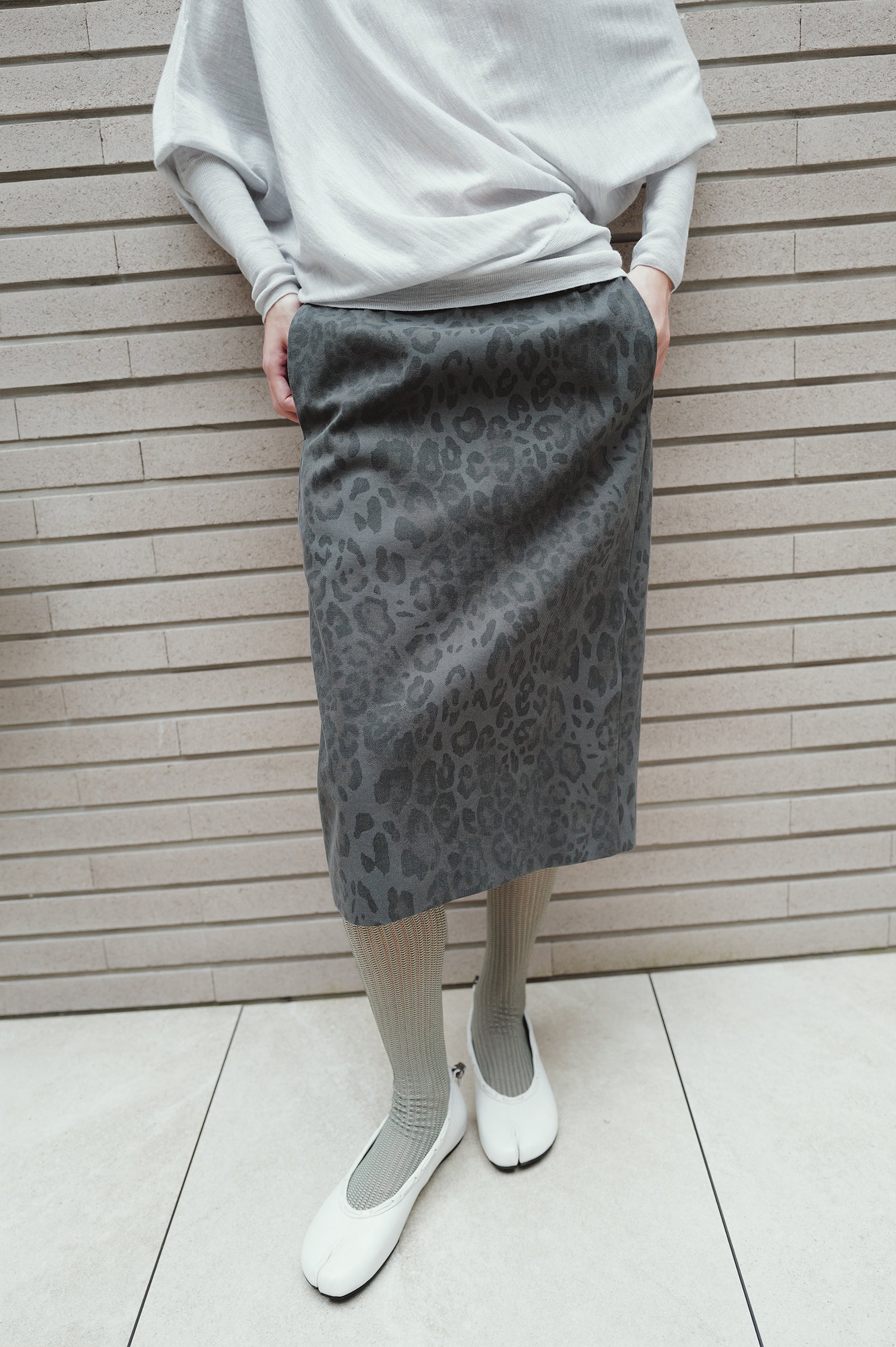 Washable 100% Wool Pullover Light Gray
