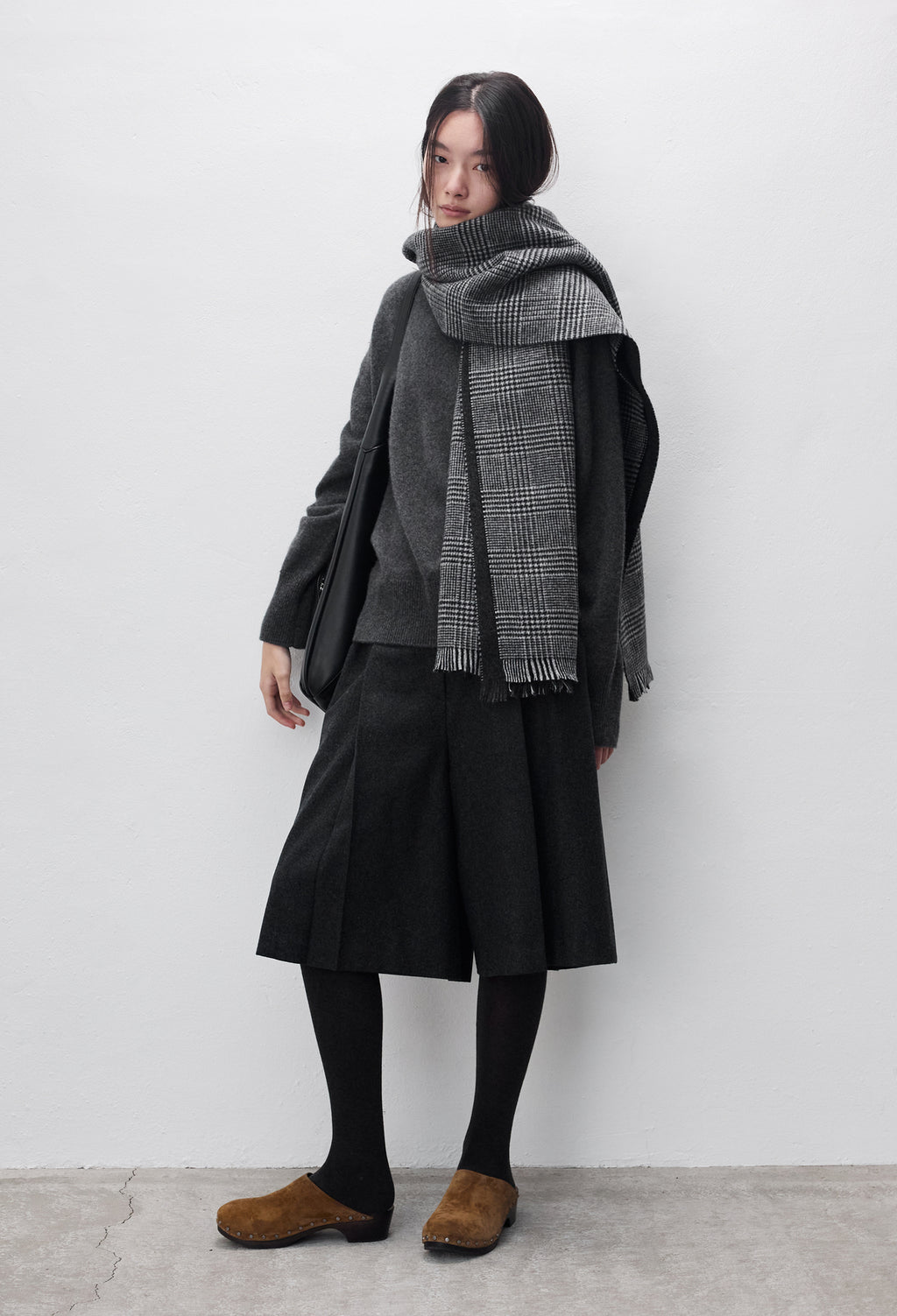 Classic Check Muffler Gray