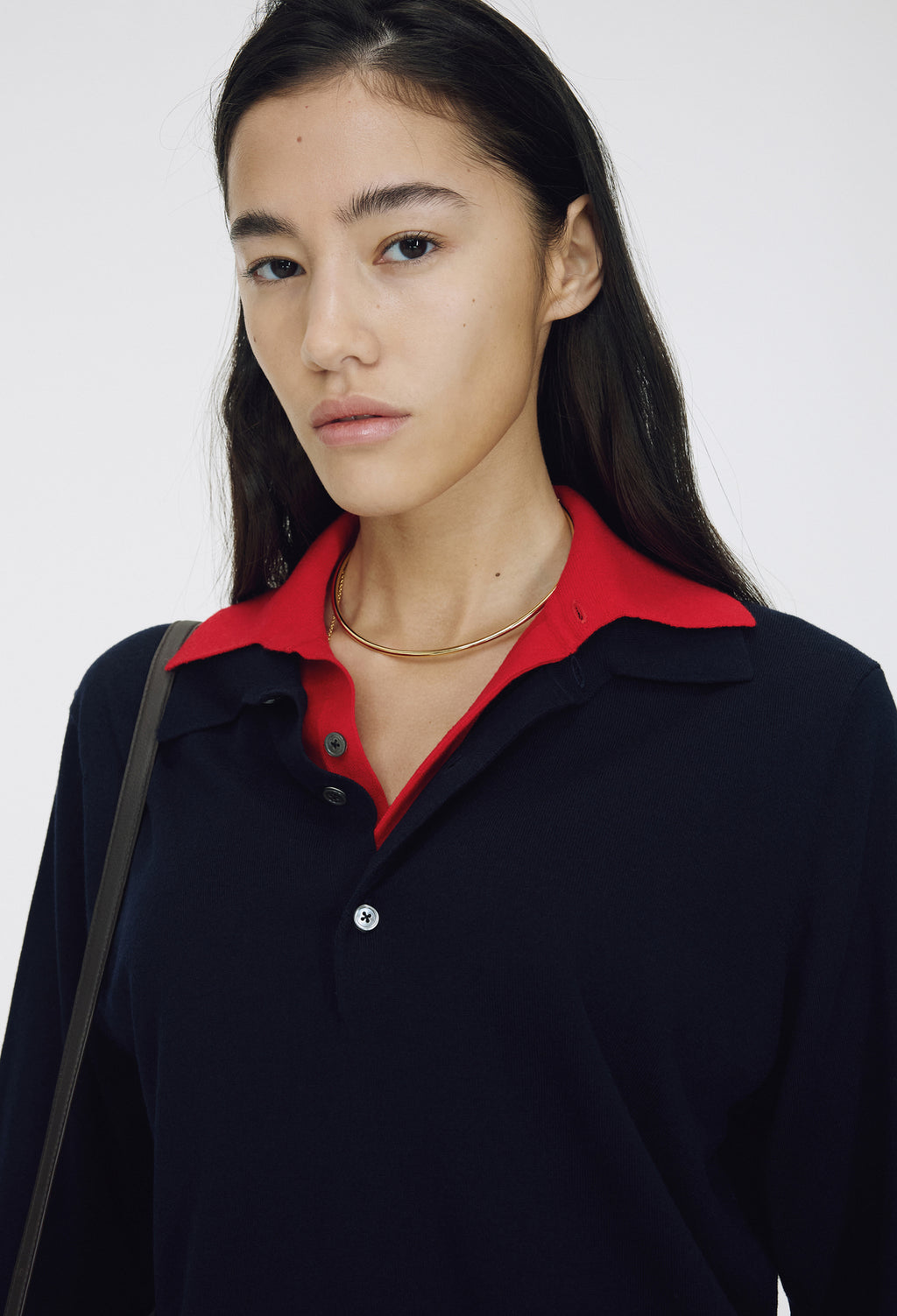 Spring Wool Pique Knit Navy