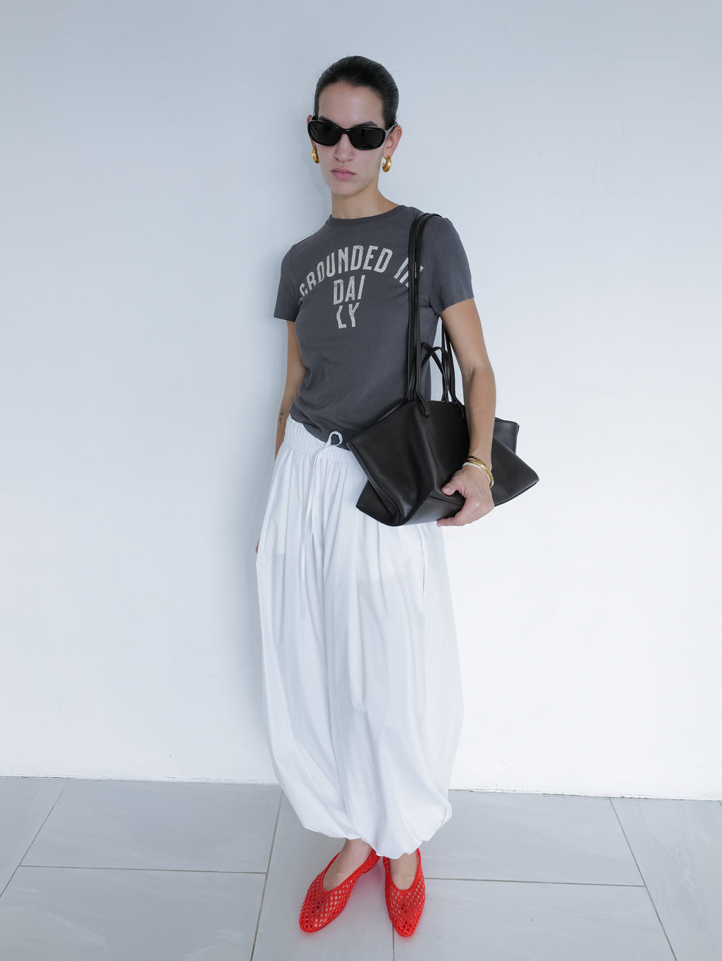 Ground Daily T-shirt Charcoal