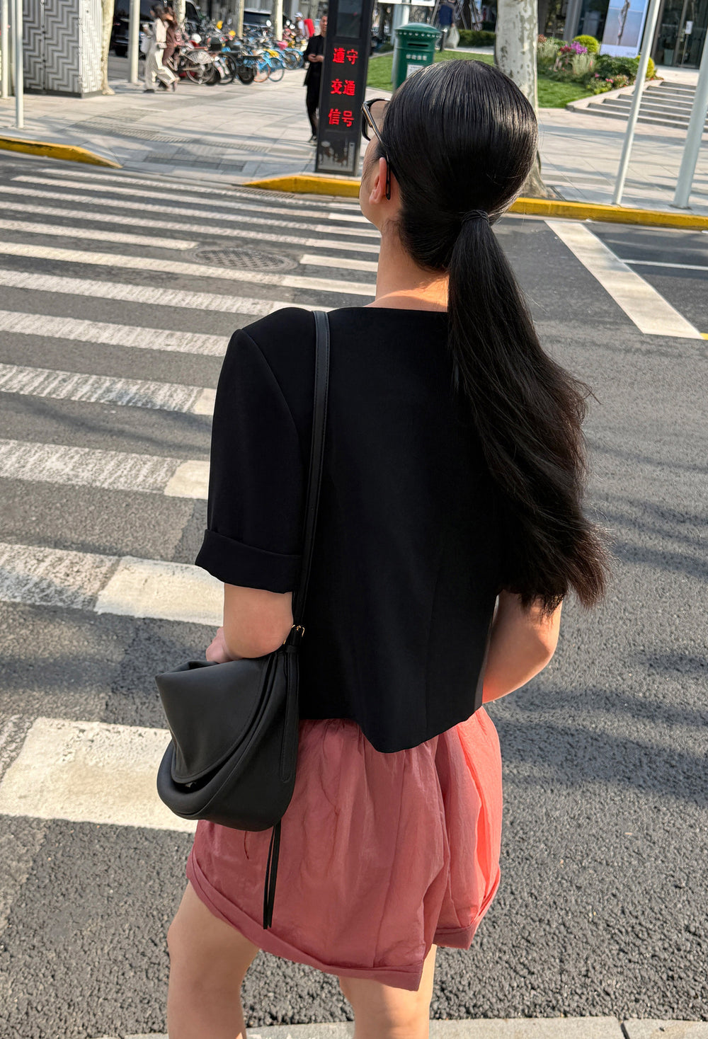에어리 나일론 쇼츠 핑크