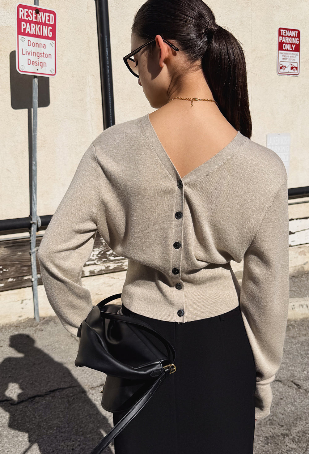 Spring Wool Cardigan Light Beige