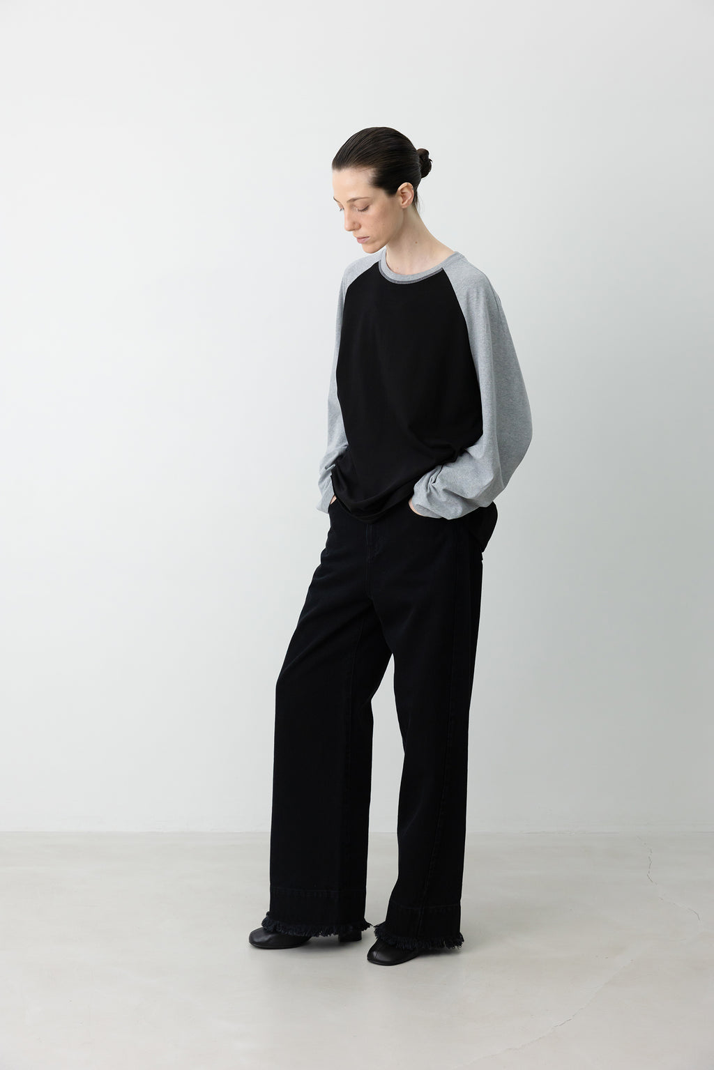 915 Fringe Denim Black