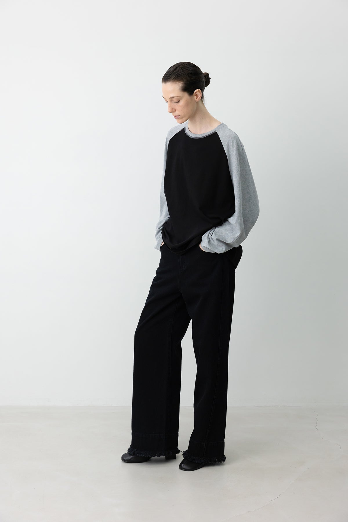 915 Fringe Denim Black