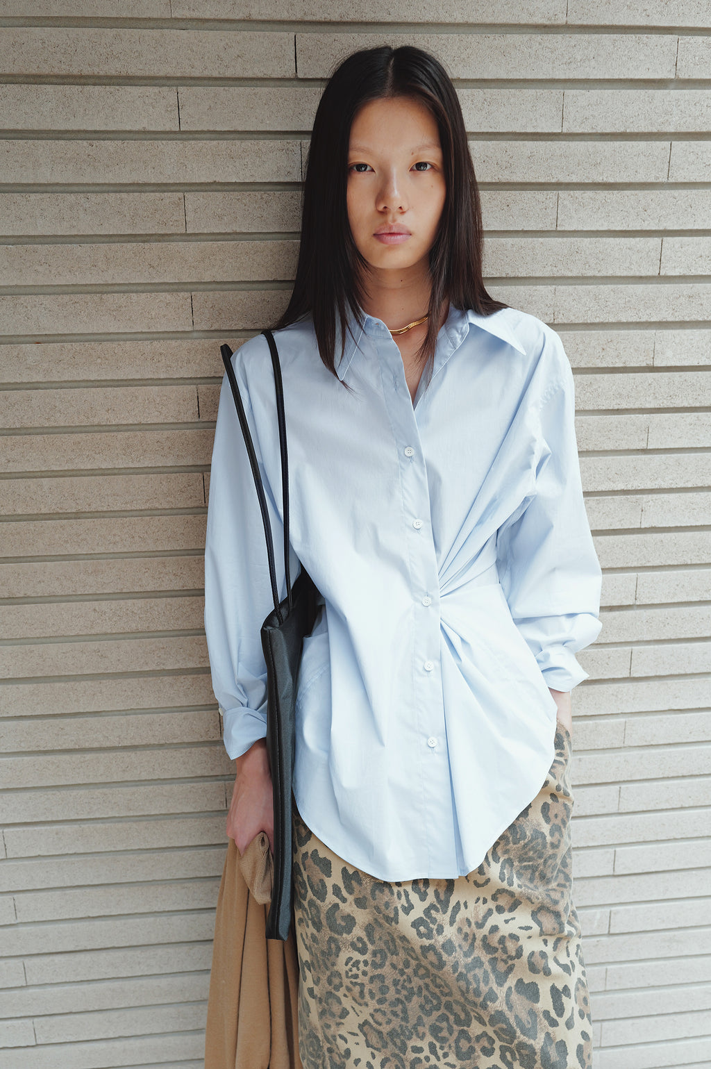 Epoch Cotton Shirt Blue