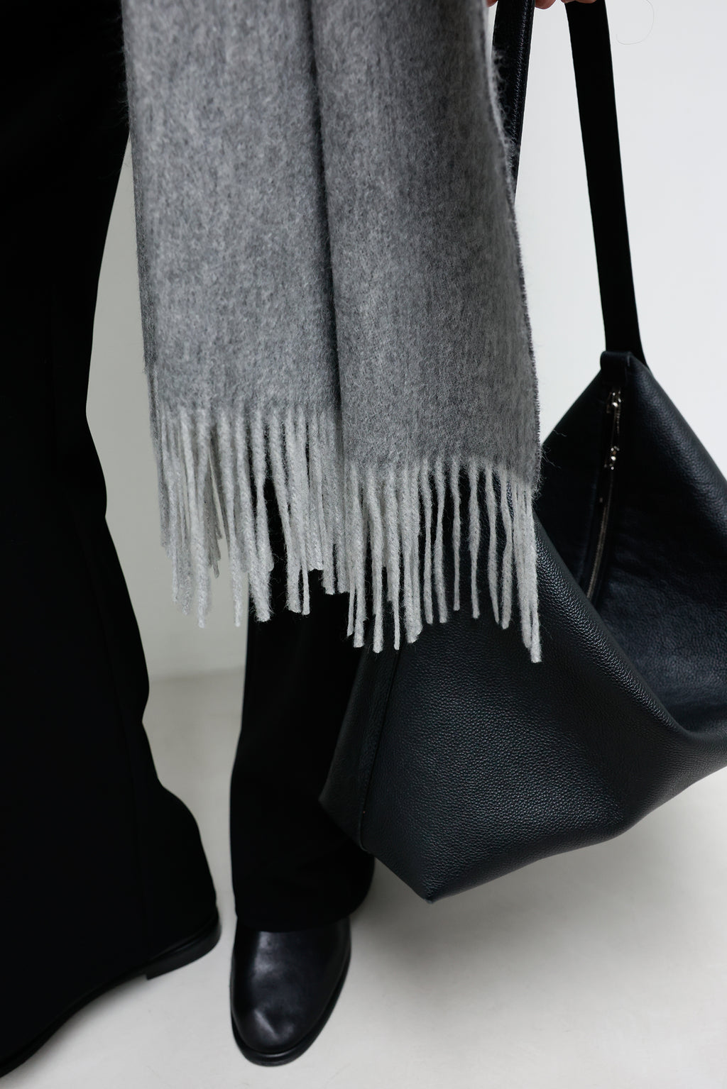 Combi Lambswool Muffler Gray