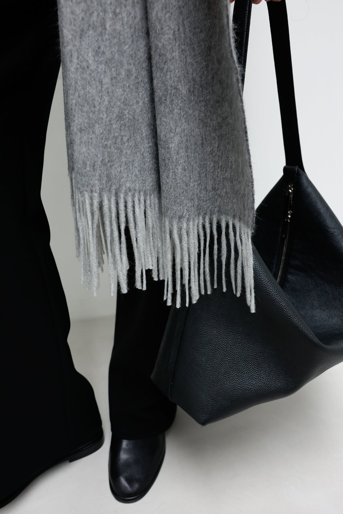 Combi Lambswool Muffler Gray
