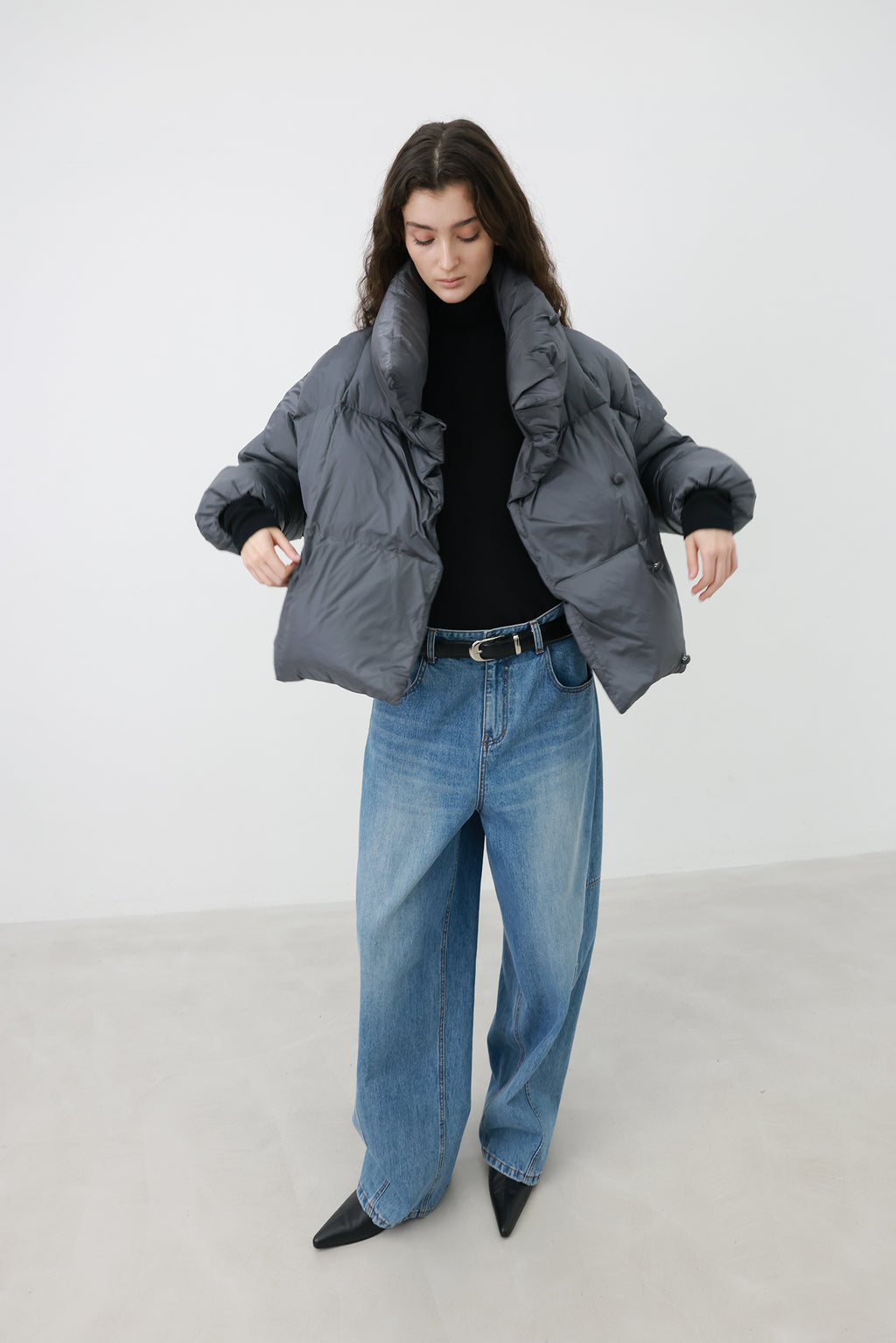 Milky Turtleneck T-shirt Black