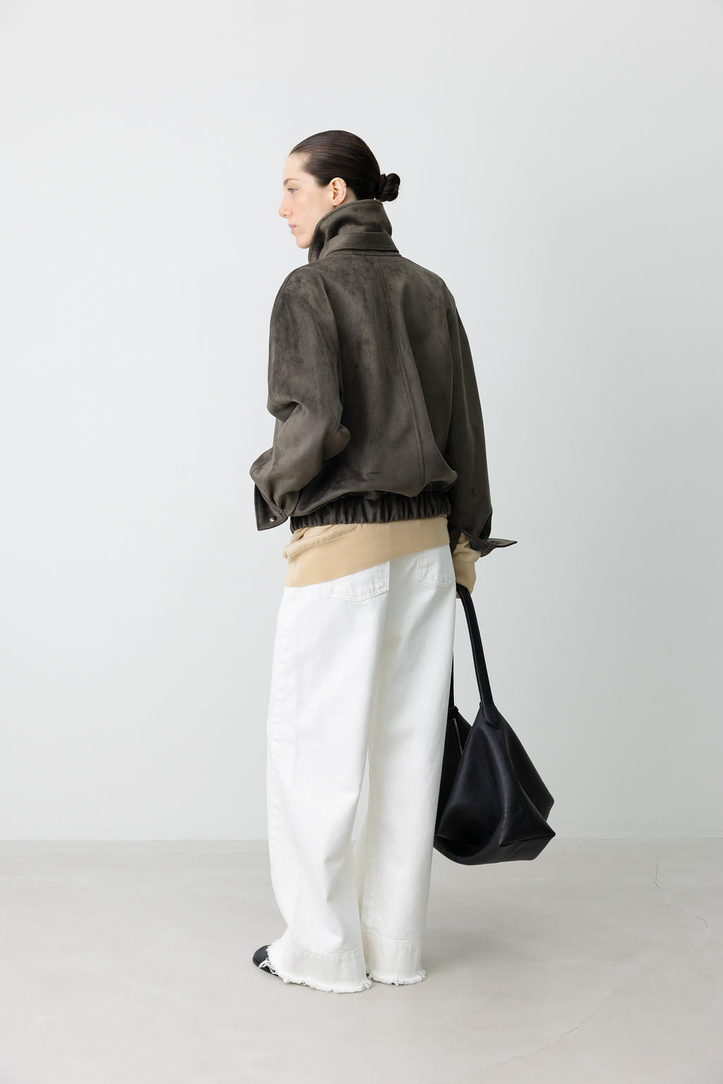Buckle Suede Jumper