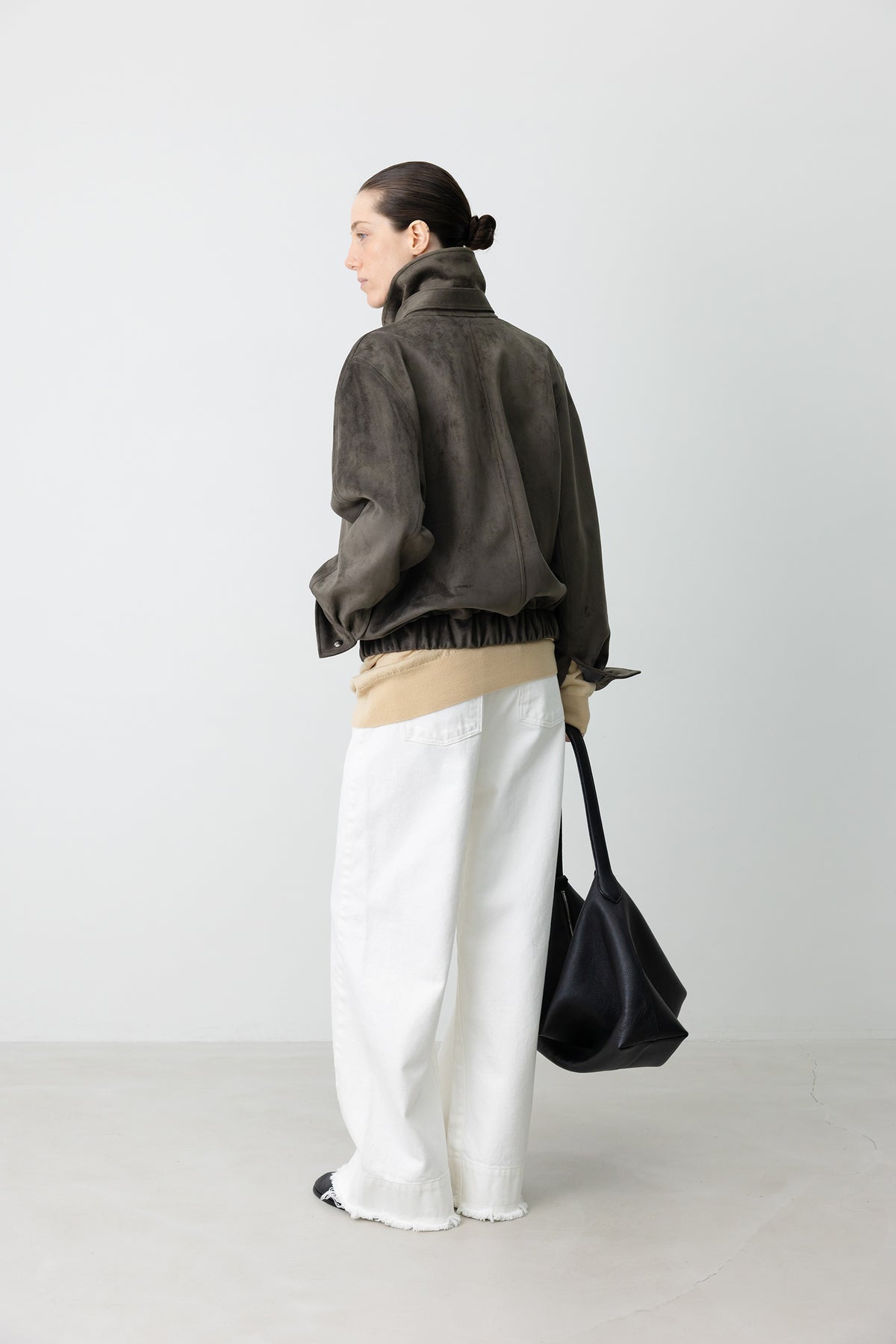 Buckle Suede Jumper