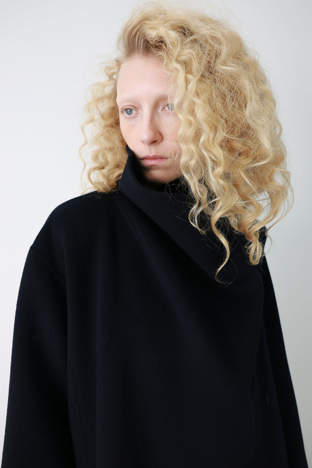 Superior Cashmere Coat Dark Navy