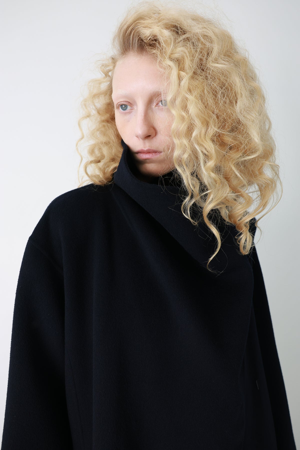 Superior Cashmere Coat Dark Navy