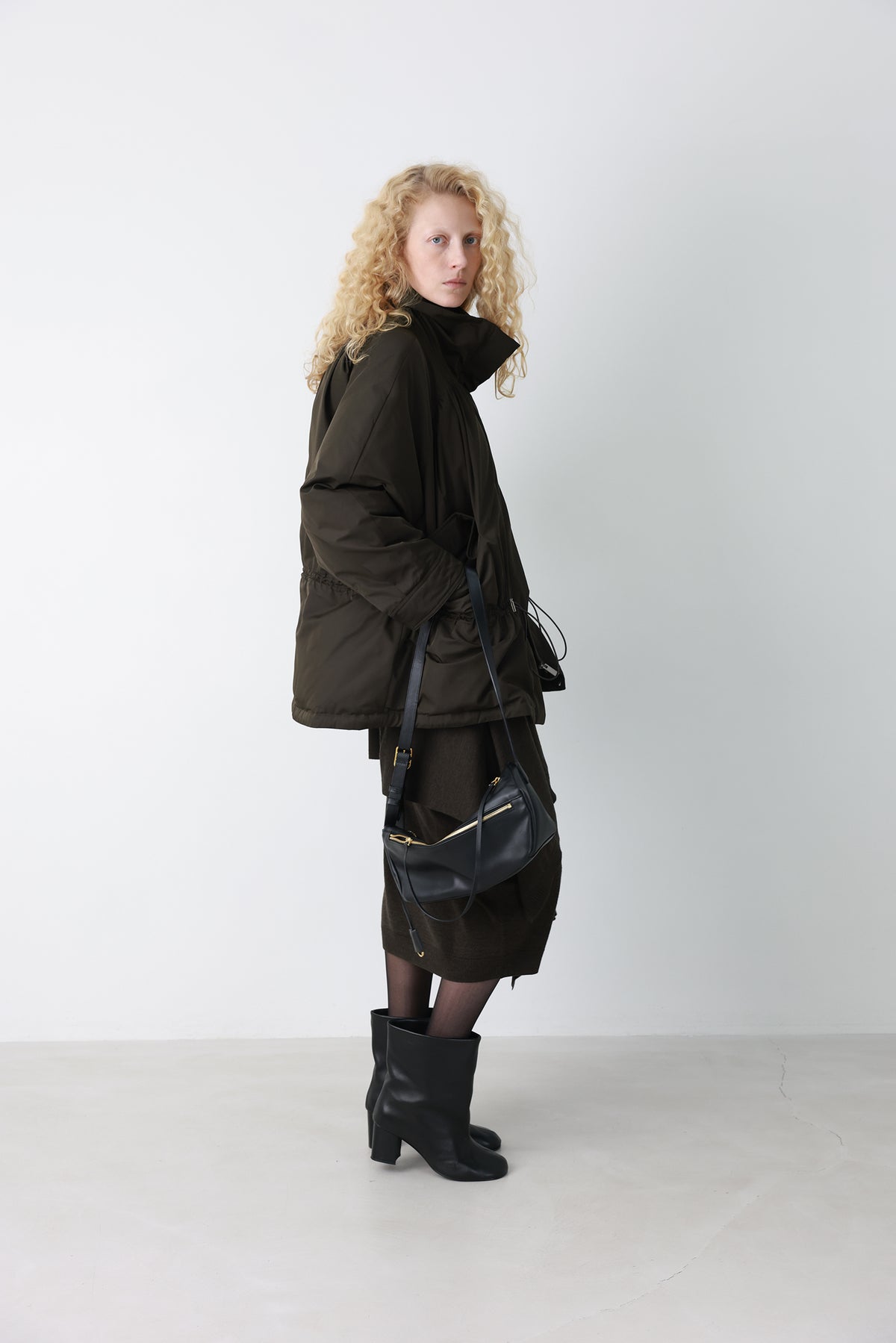 Field Parka Goose Down Khaki Brown