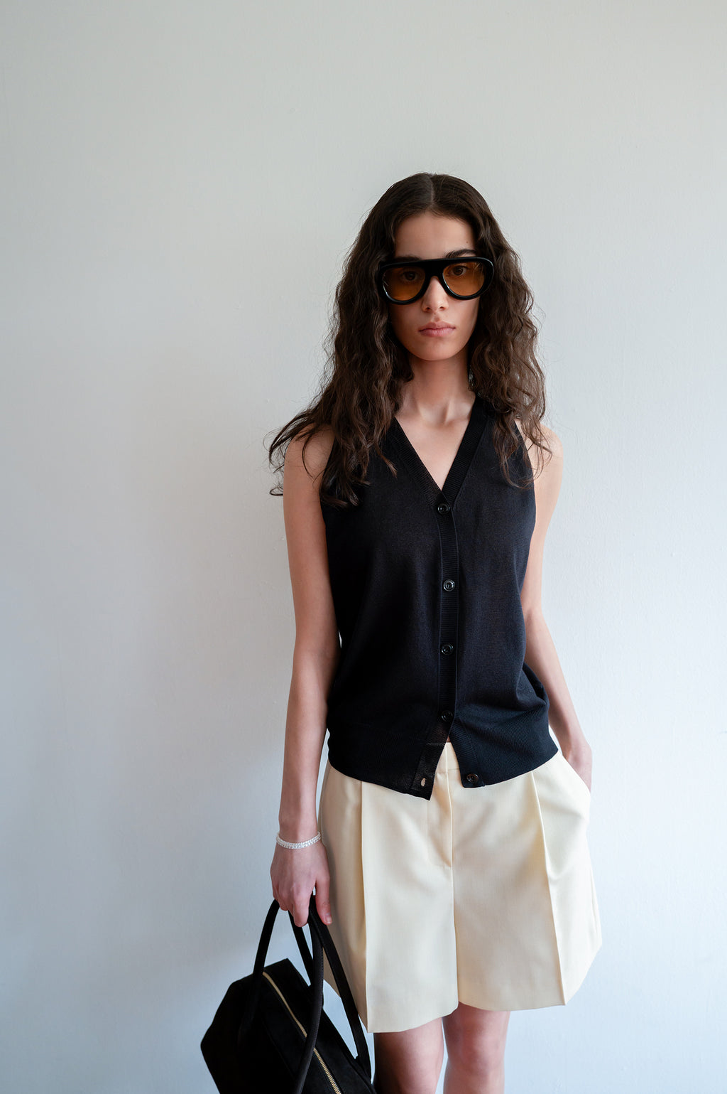 Clear Wool Shorts Butter