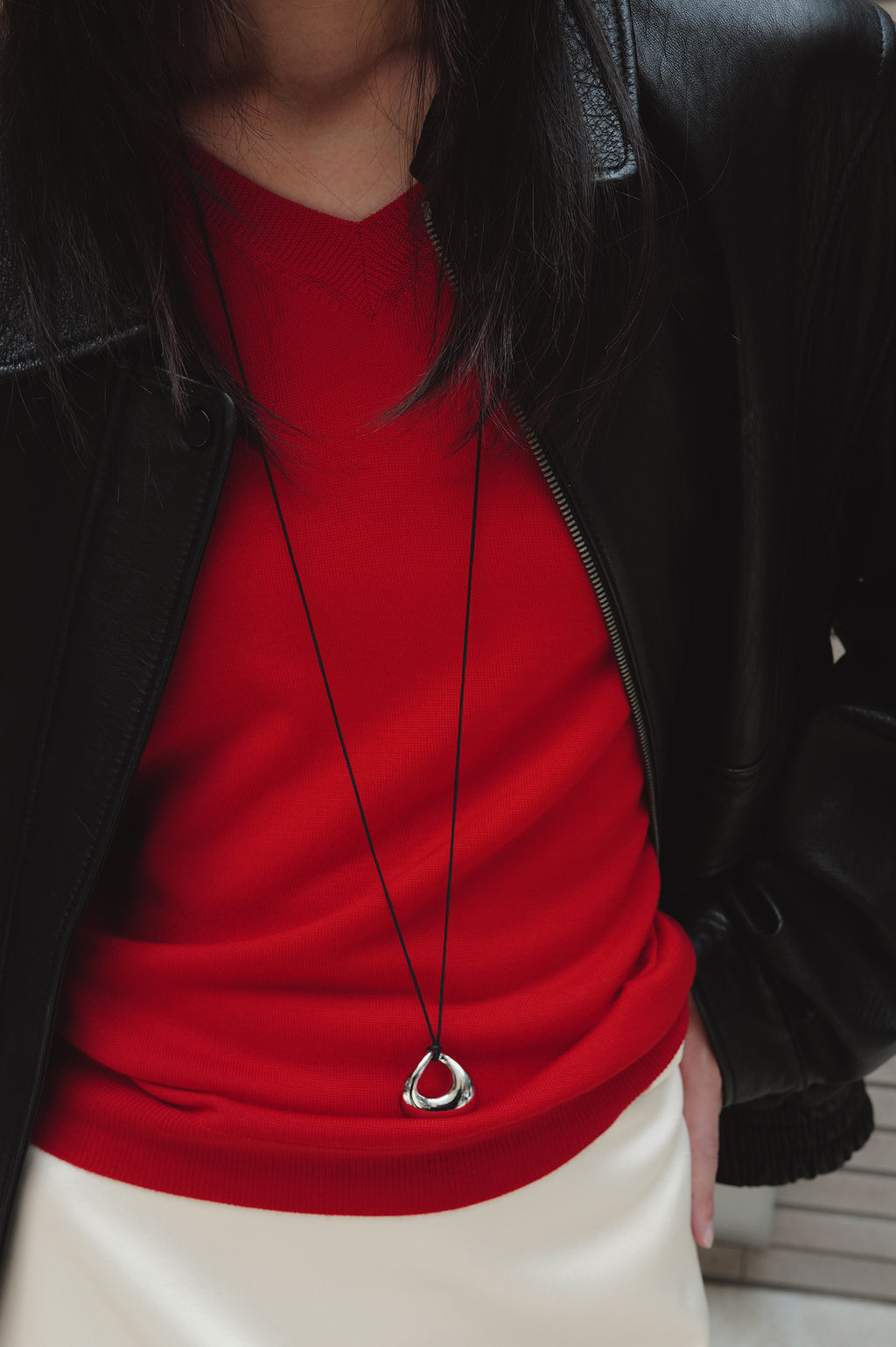 Real Lamb Leather Jumper