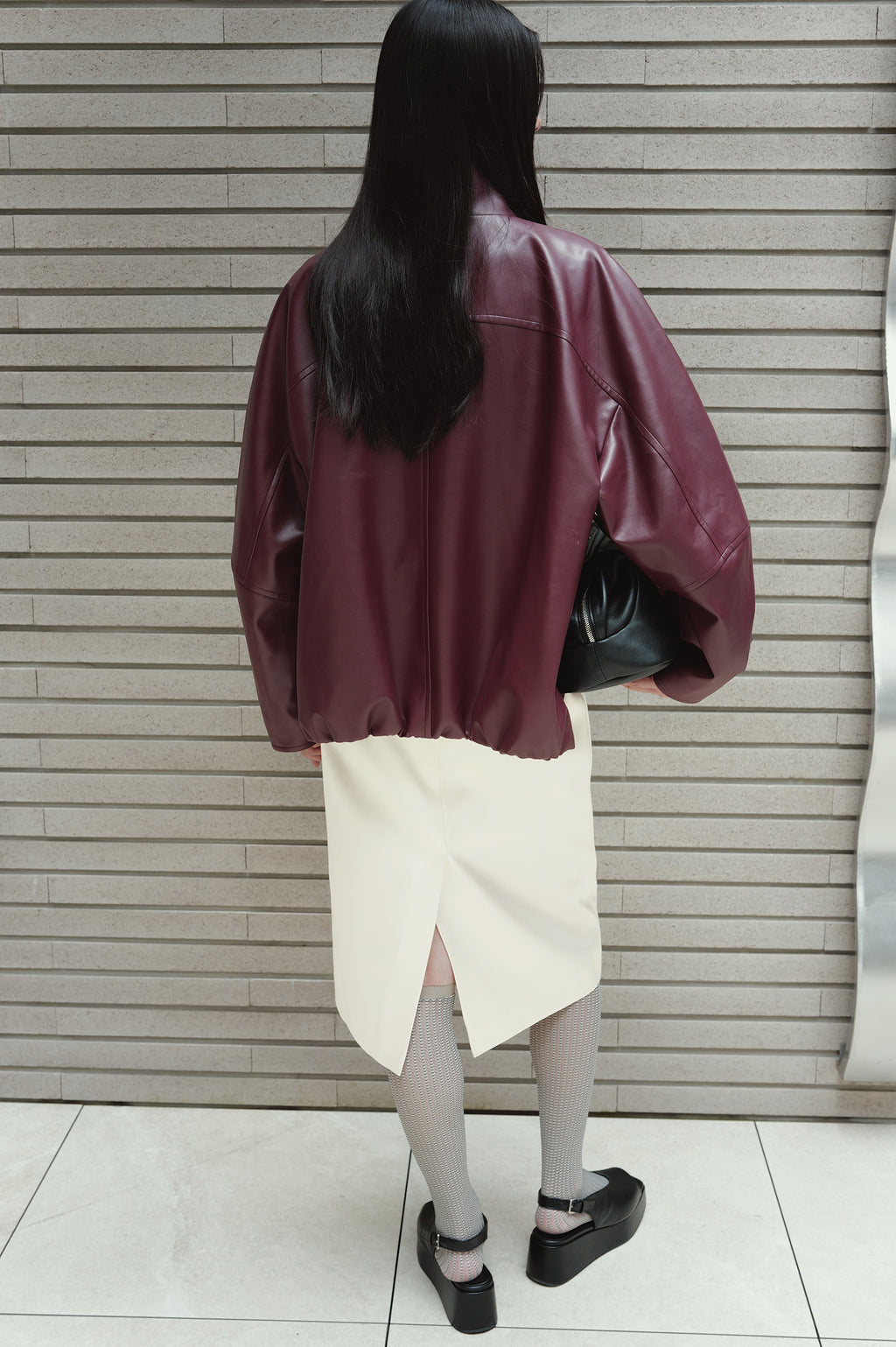 Real Lamb Minimal Jumper Burgundy