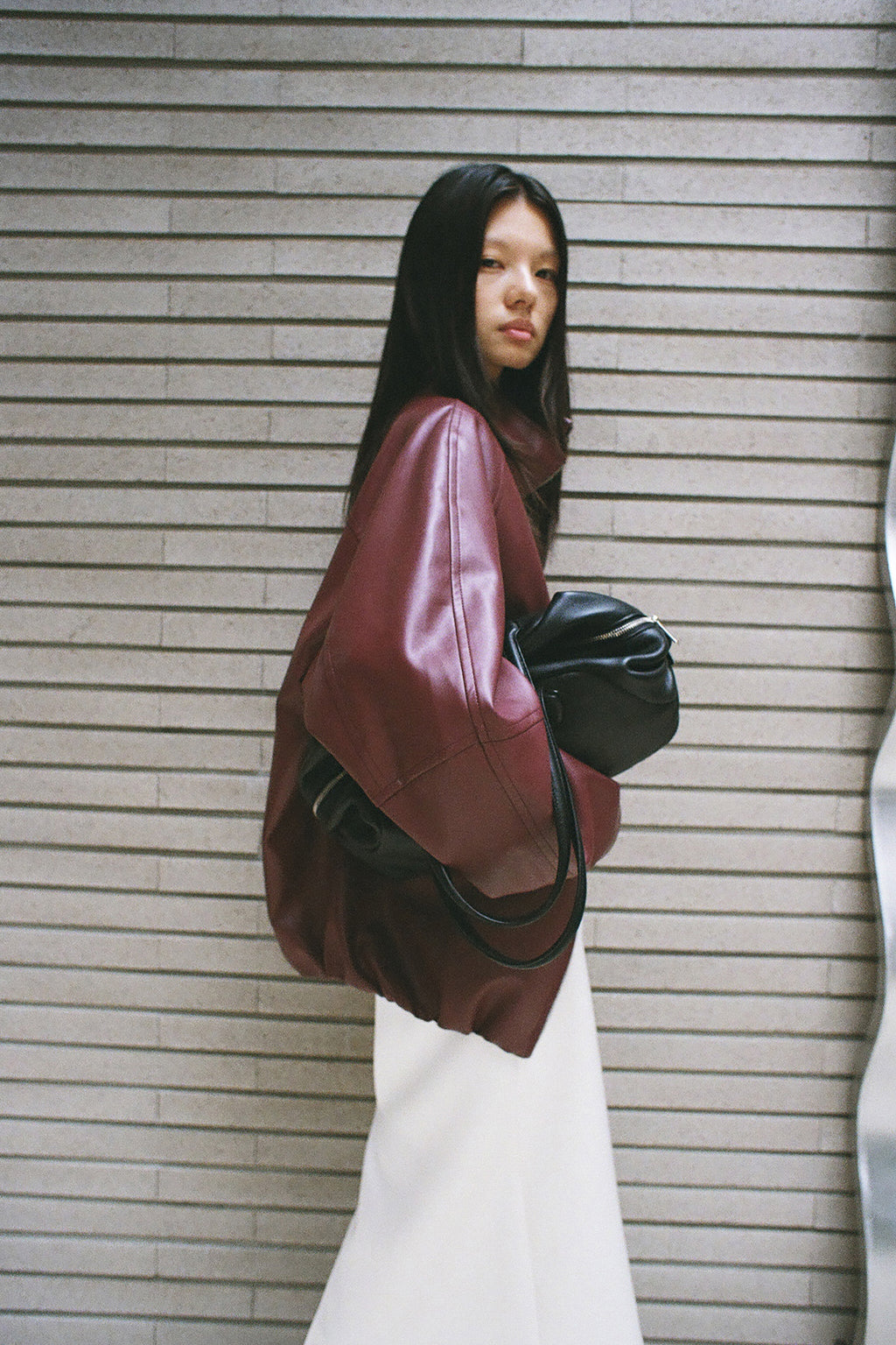Real Lamb Minimal Jumper Burgundy