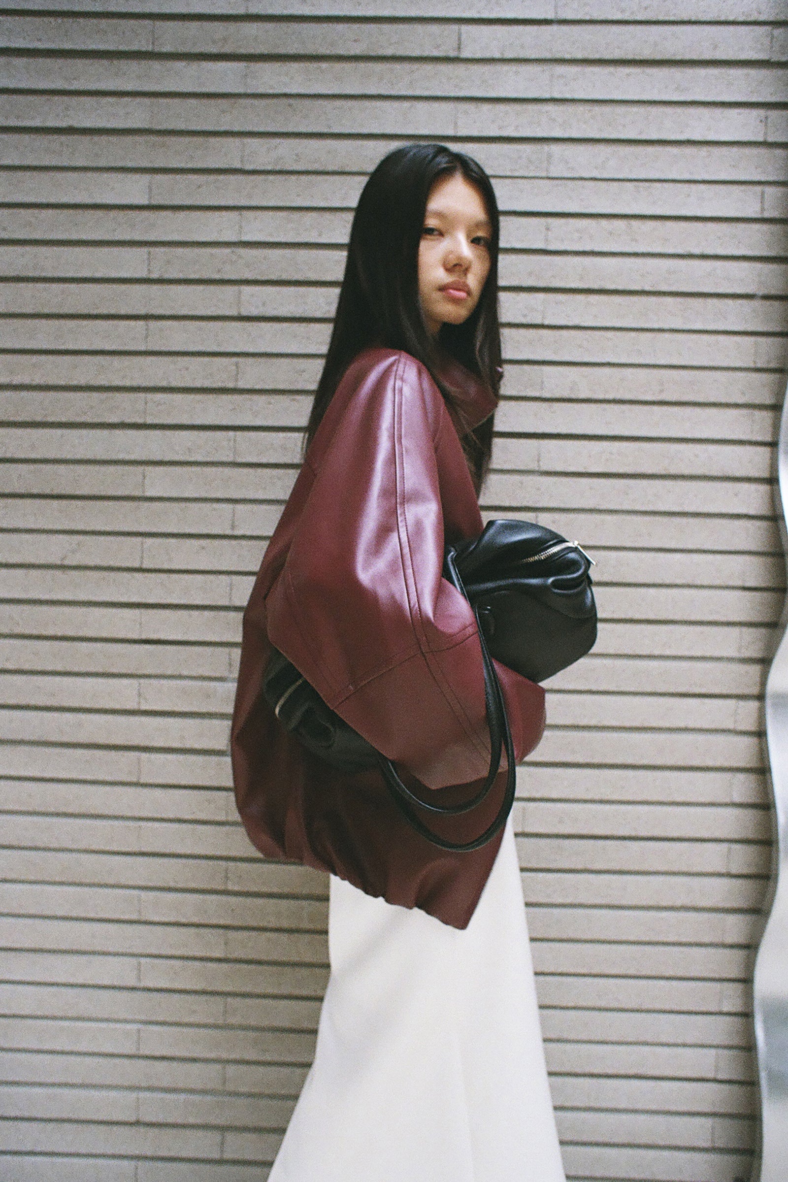 Real Lamb Minimal Jumper Burgundy