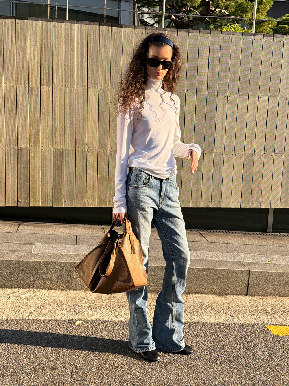 Milky Turtleneck T-shirt White