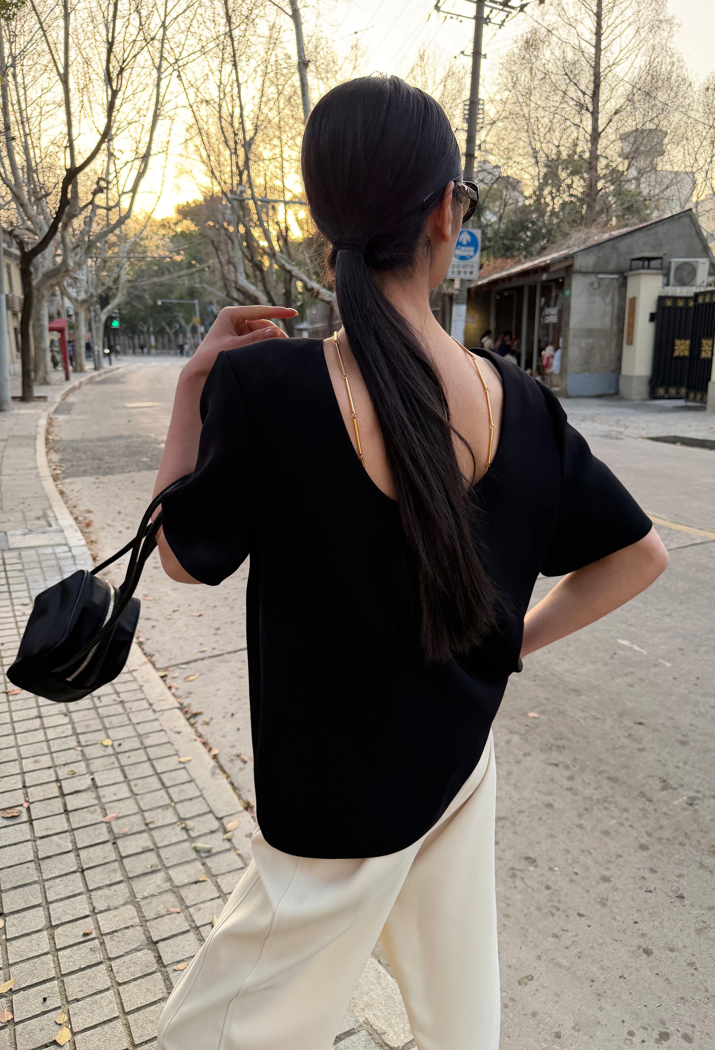 시티 엘 블라우스 블랙 – ORR