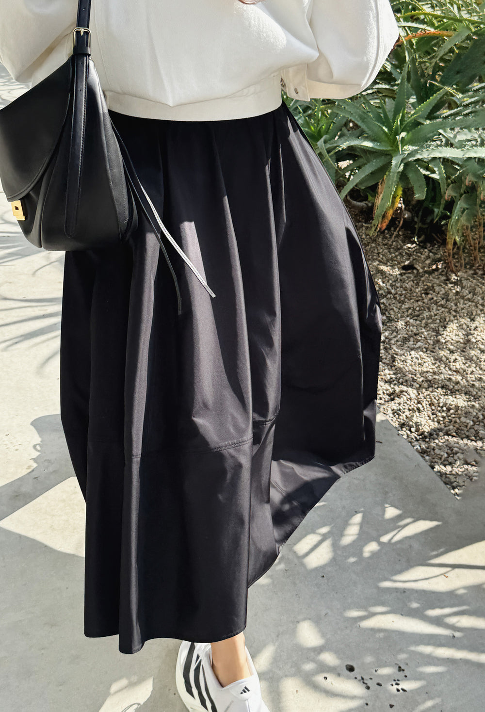 Balloon Full Skirt Black