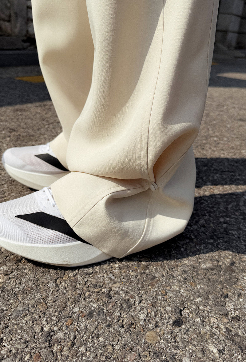 Two-Way Straight Pants Ivory
