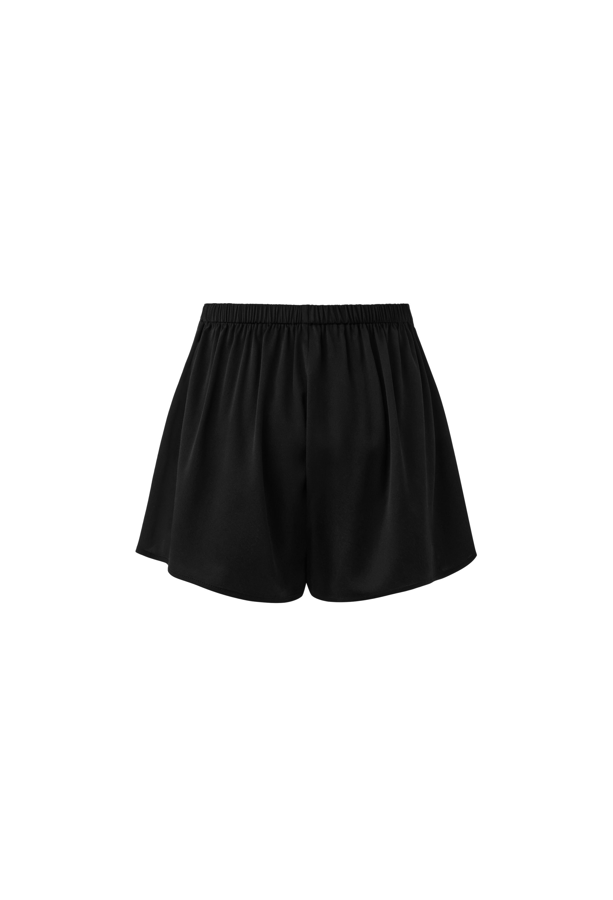 실크 라운지 쇼츠 블랙