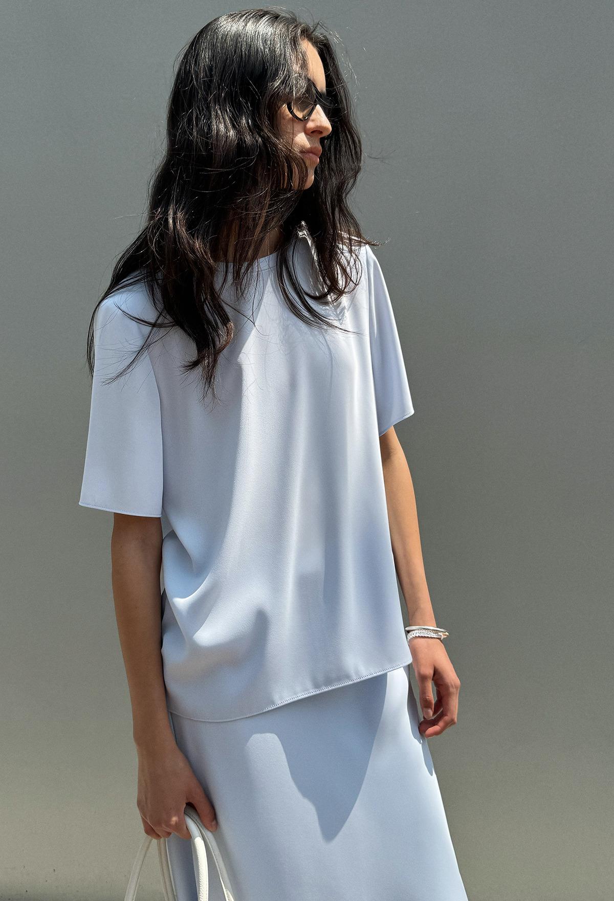 25SS 썸머 루 블라우스 블루
