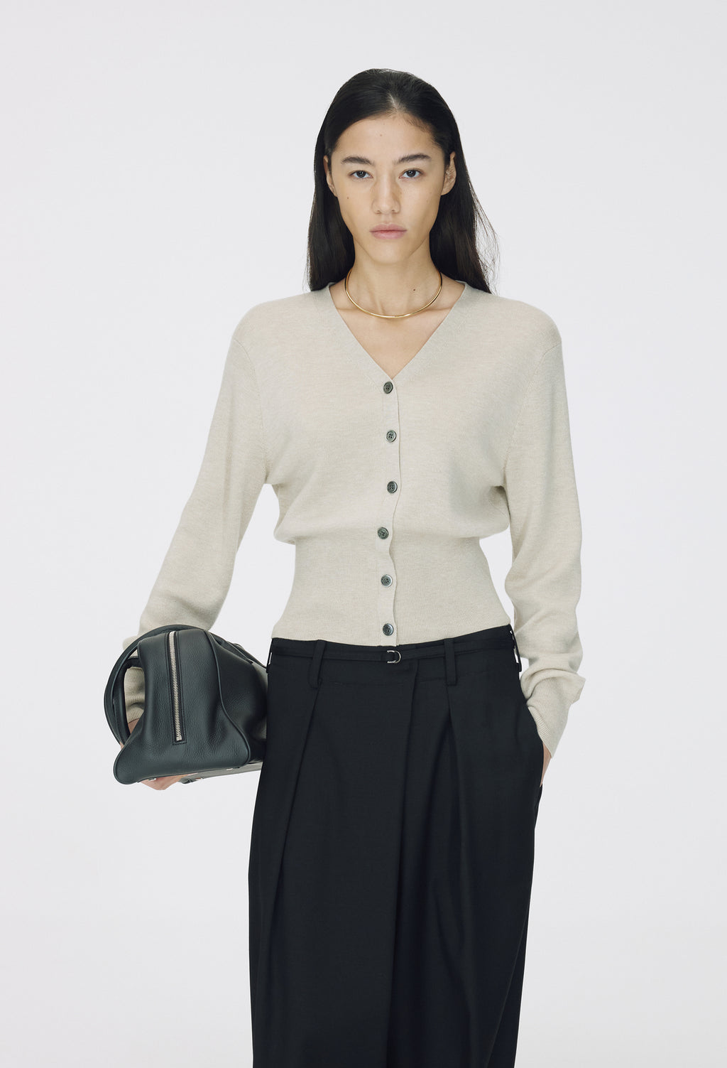 Spring Wool Cardigan Light Beige