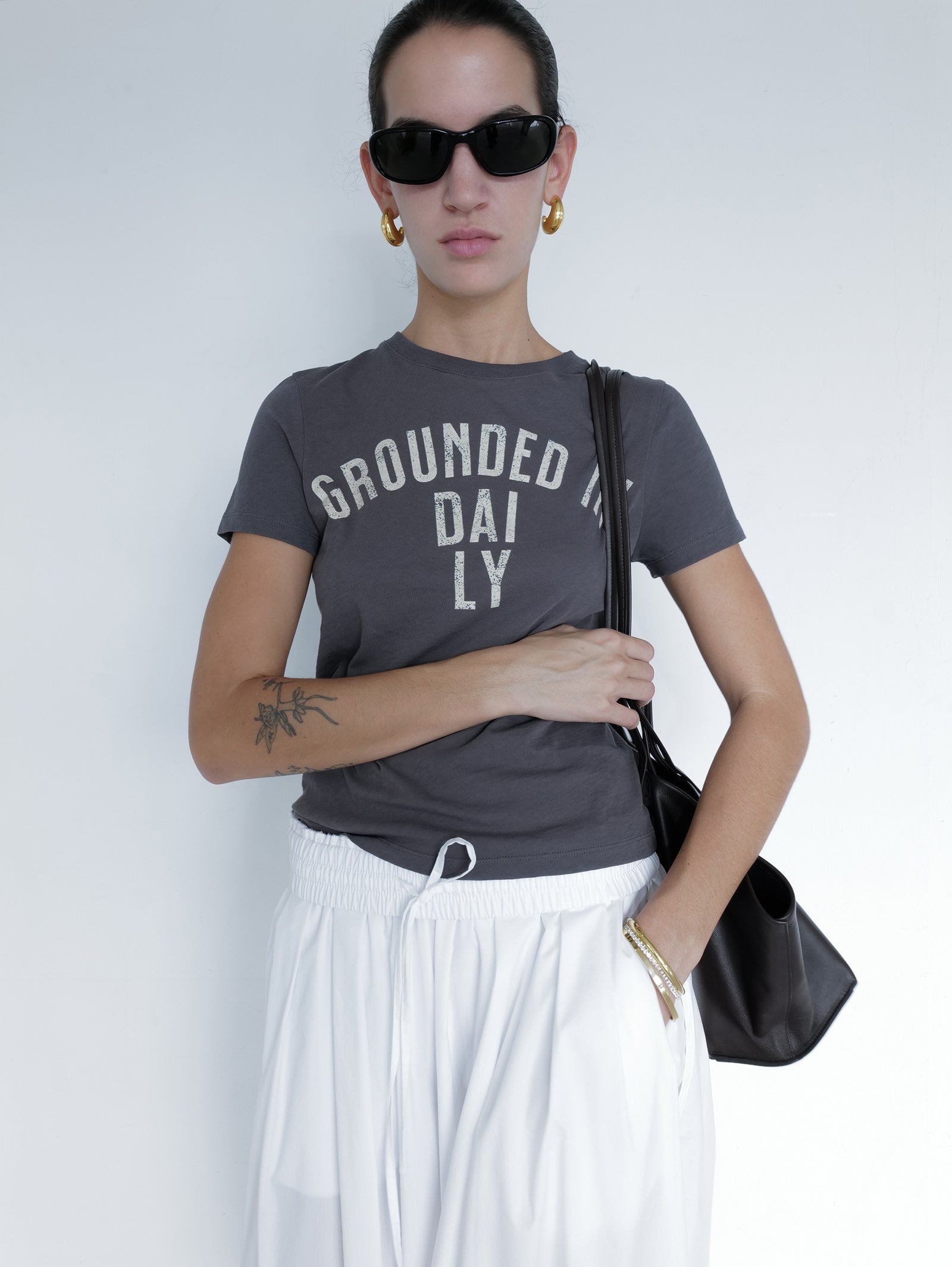 Ground Daily T-shirt Charcoal
