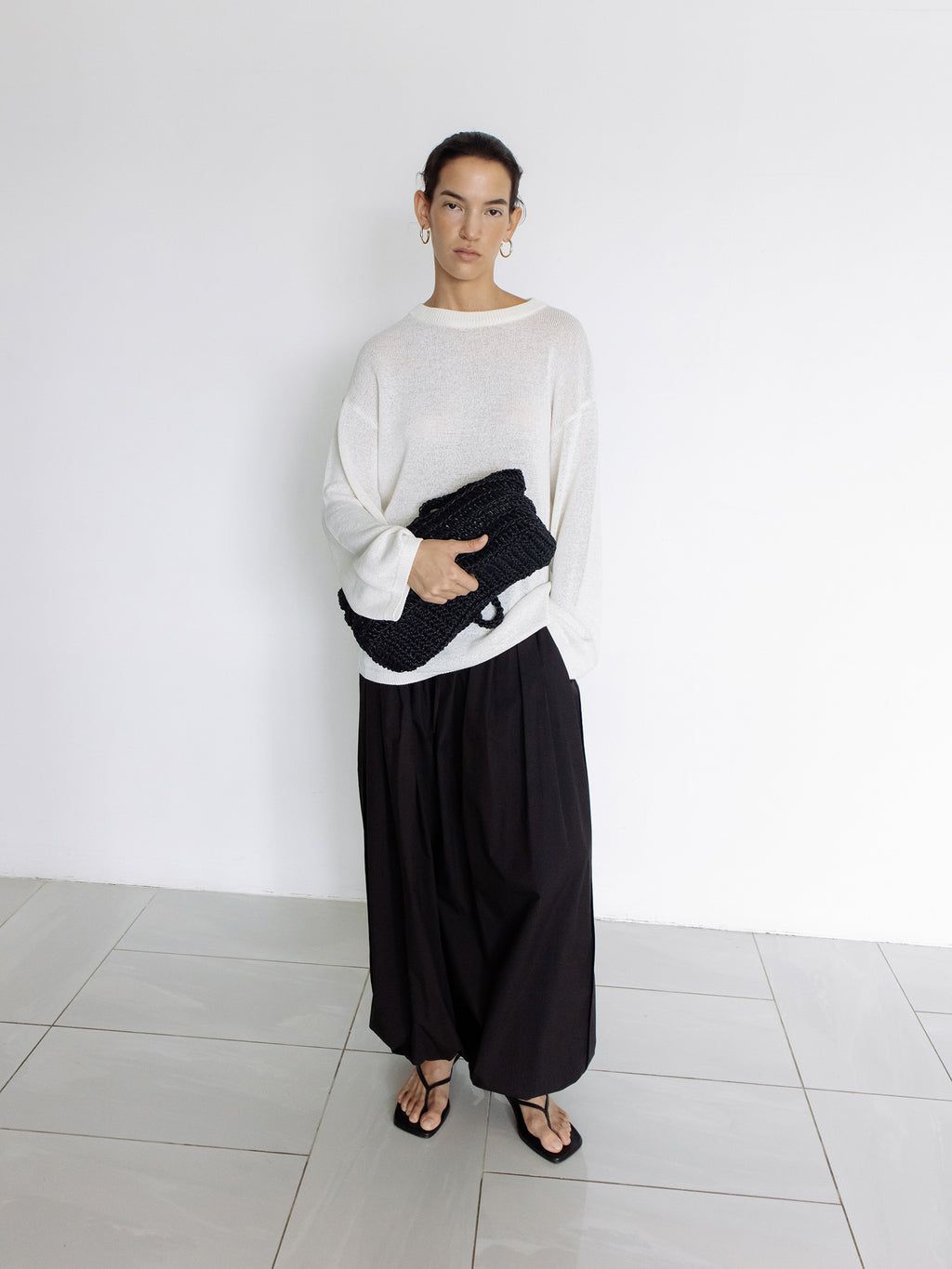 Parachute Banding Pants Black