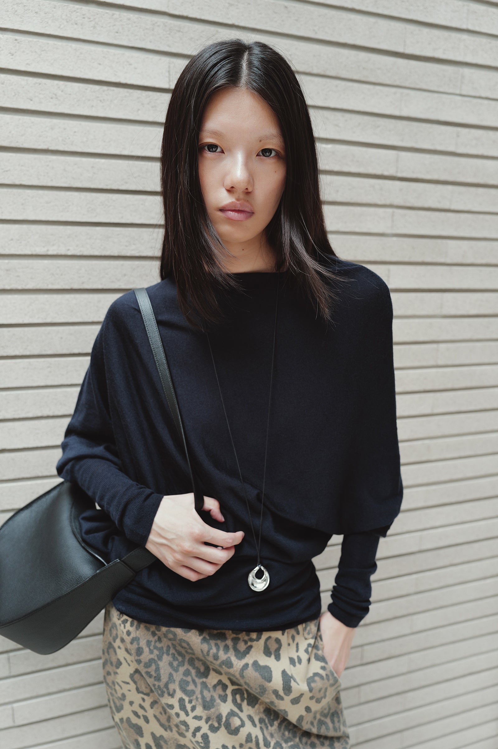 Washable 100% Wool Pullover Navy