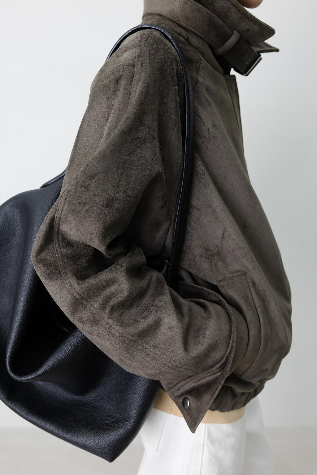 Buckle Suede Jumper