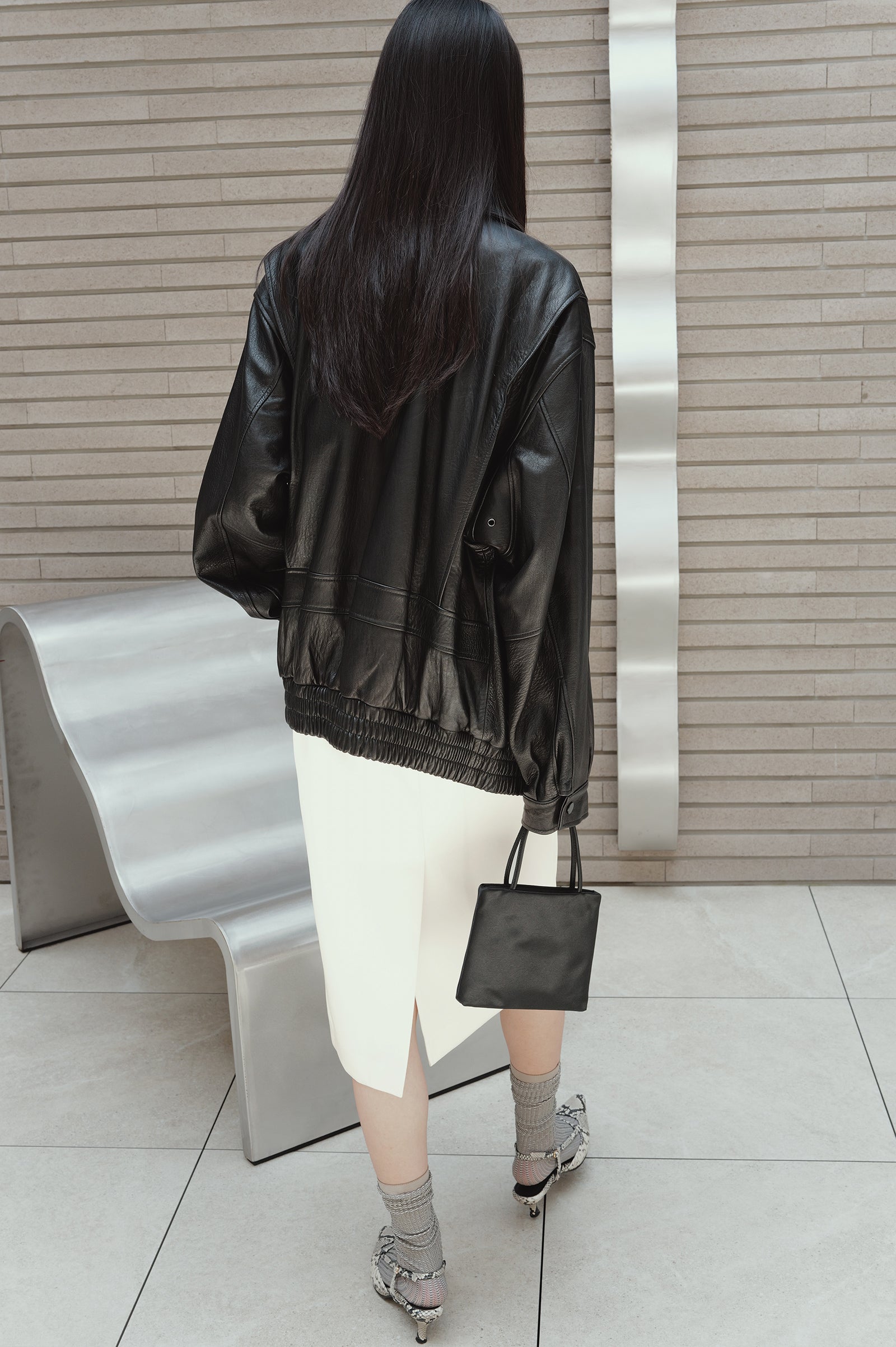 Real Lamb Leather Jumper