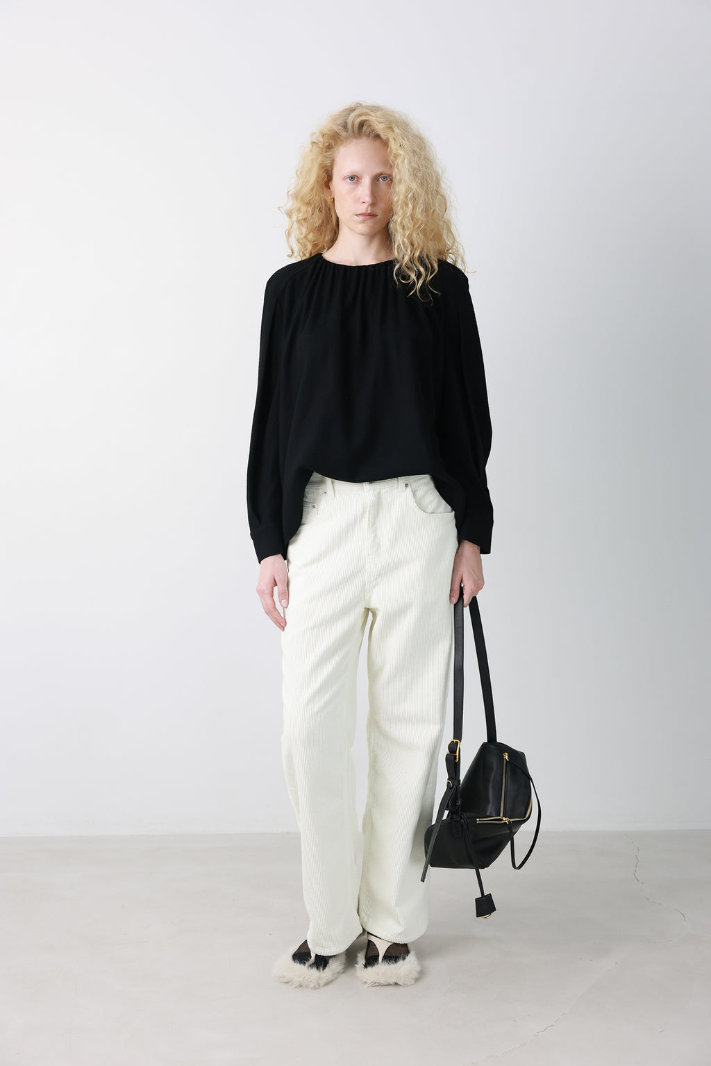 Soft Corduroy Pants Cream