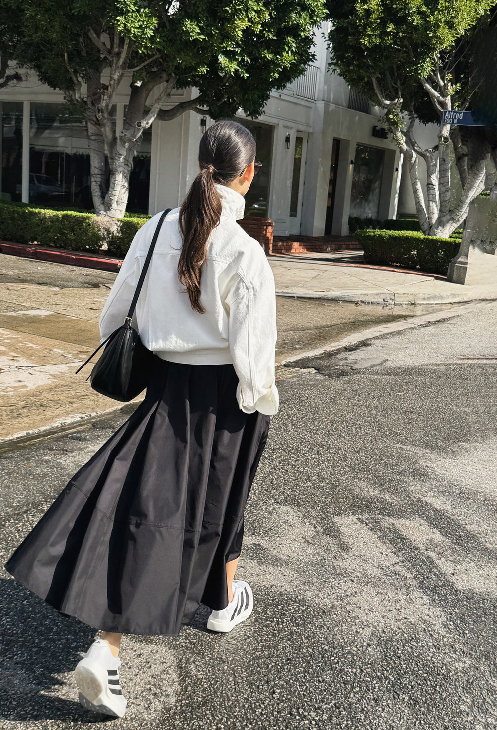 Balloon Full Skirt Black
