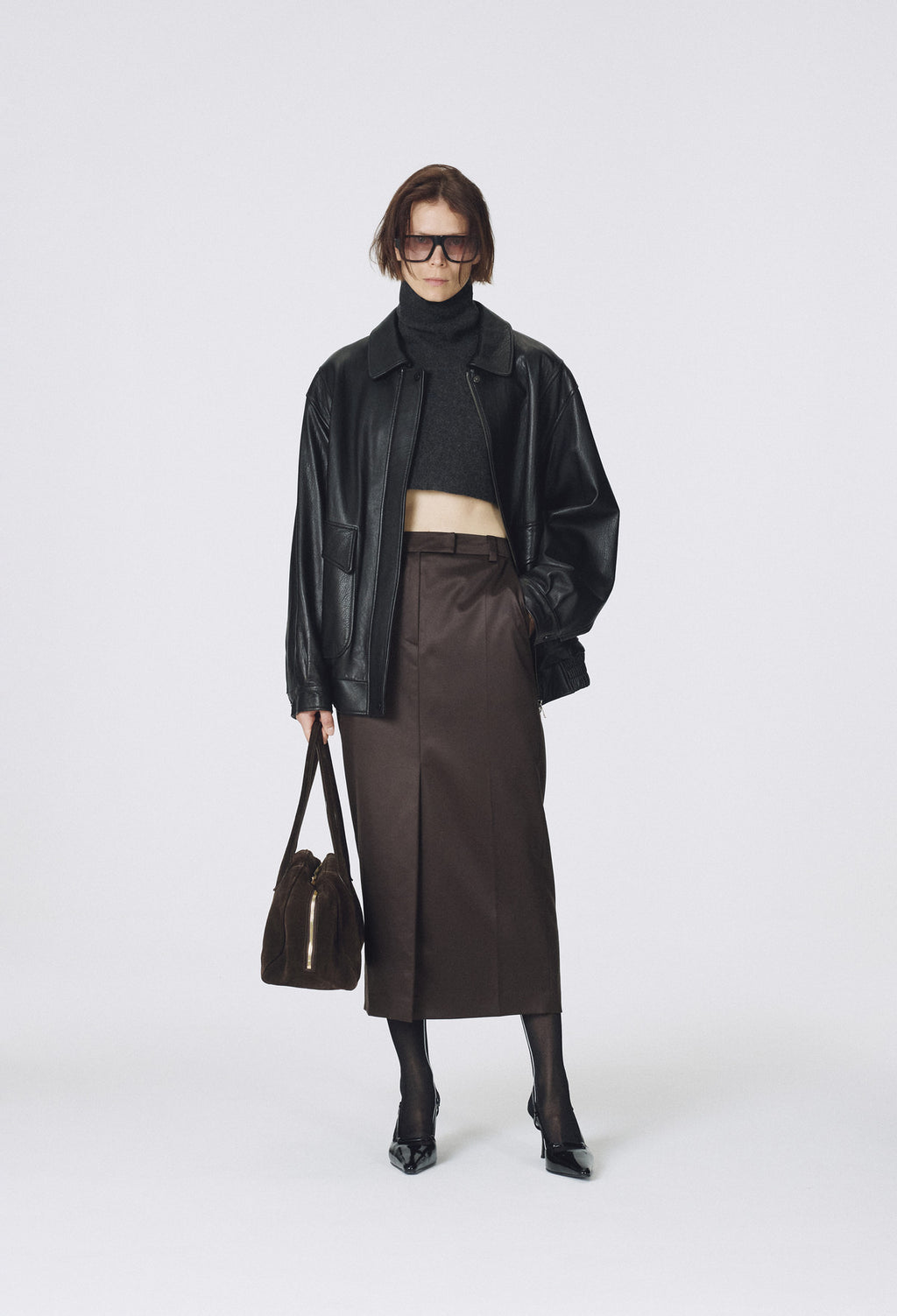 Real Lamb Leather Jumper