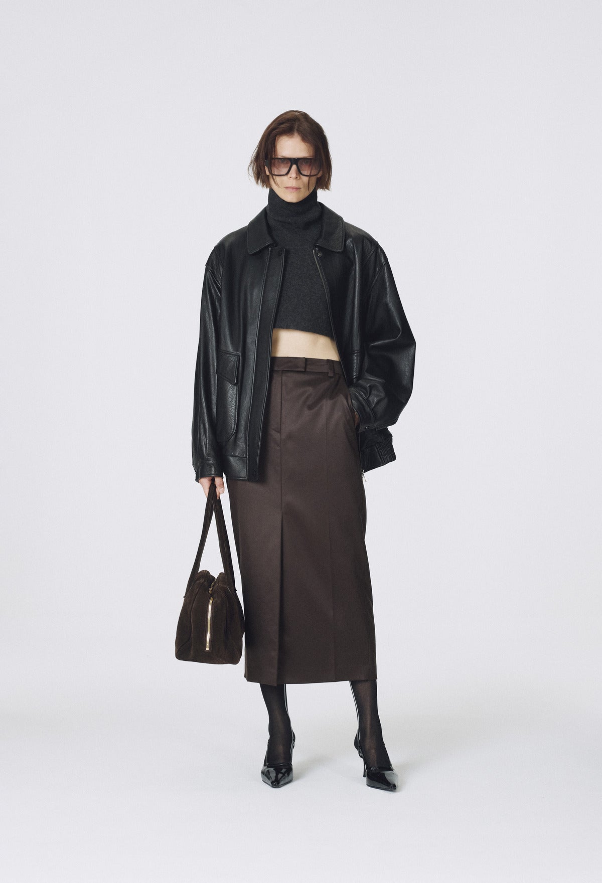 Real Lamb Leather Jumper