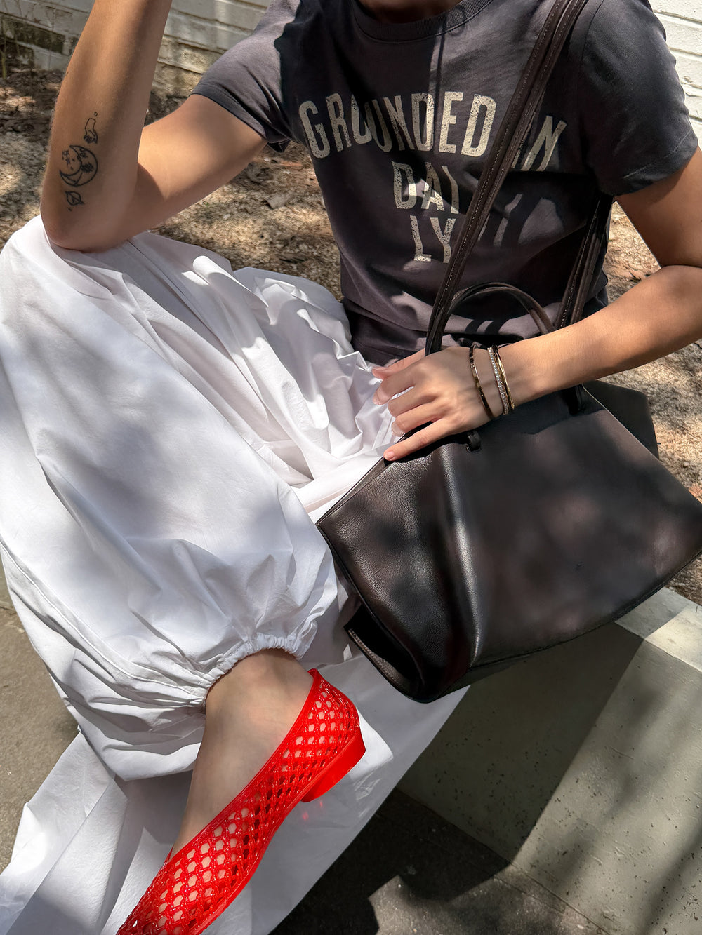 Ground Daily T-shirt Charcoal