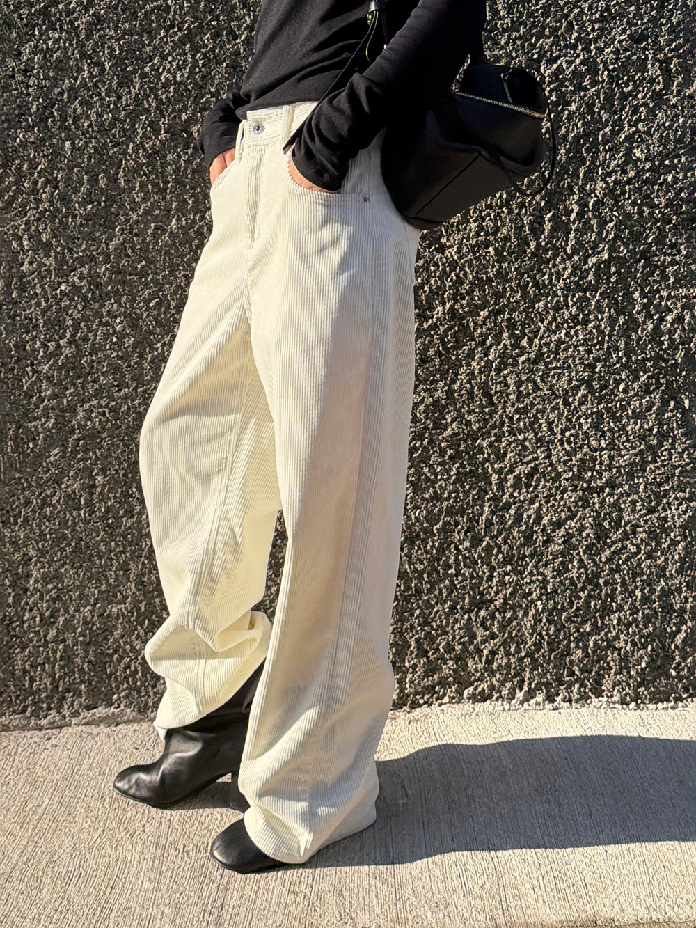 Soft Corduroy Pants Cream