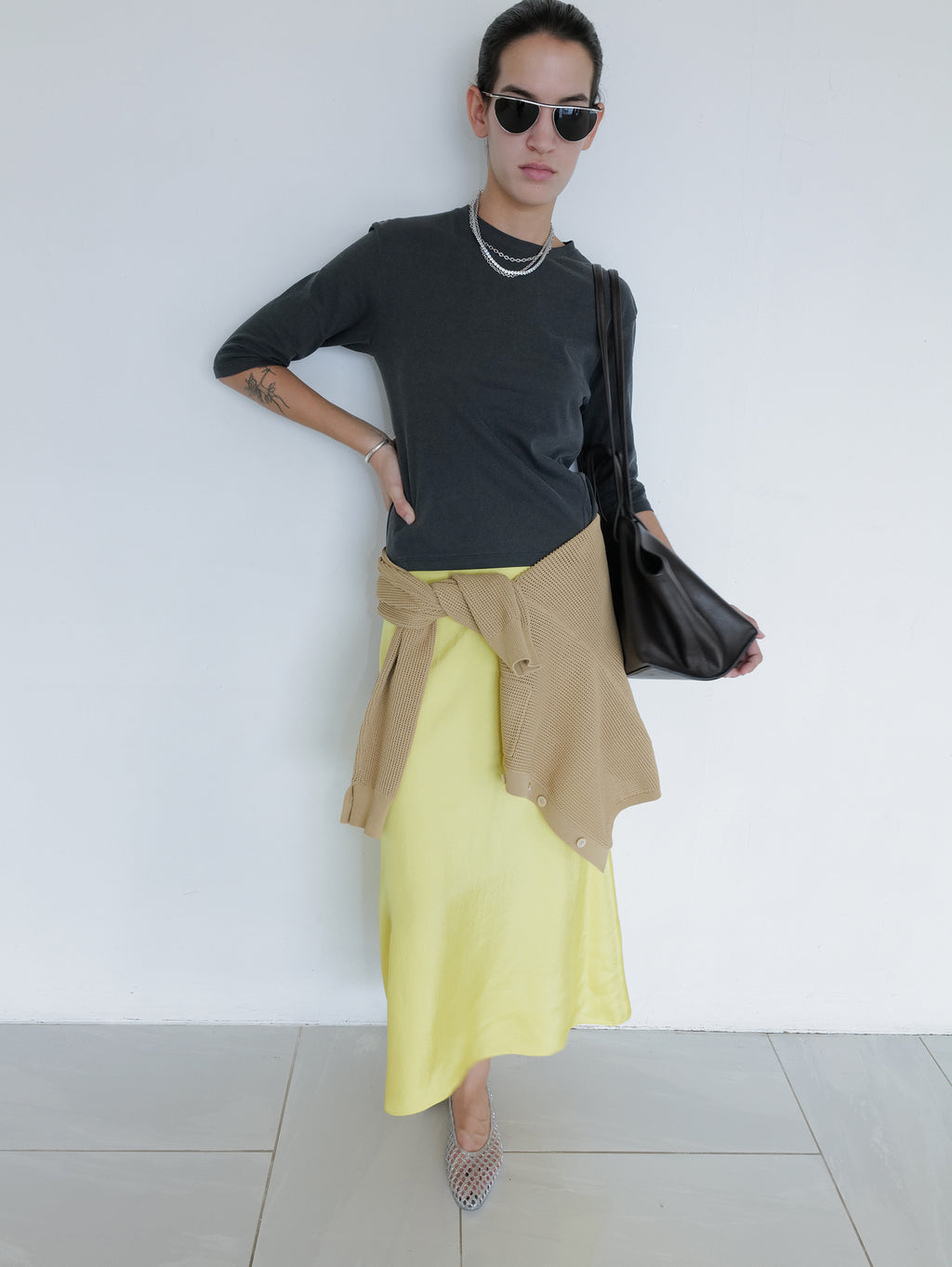 Pigment Dyed T-shirt Charcoal