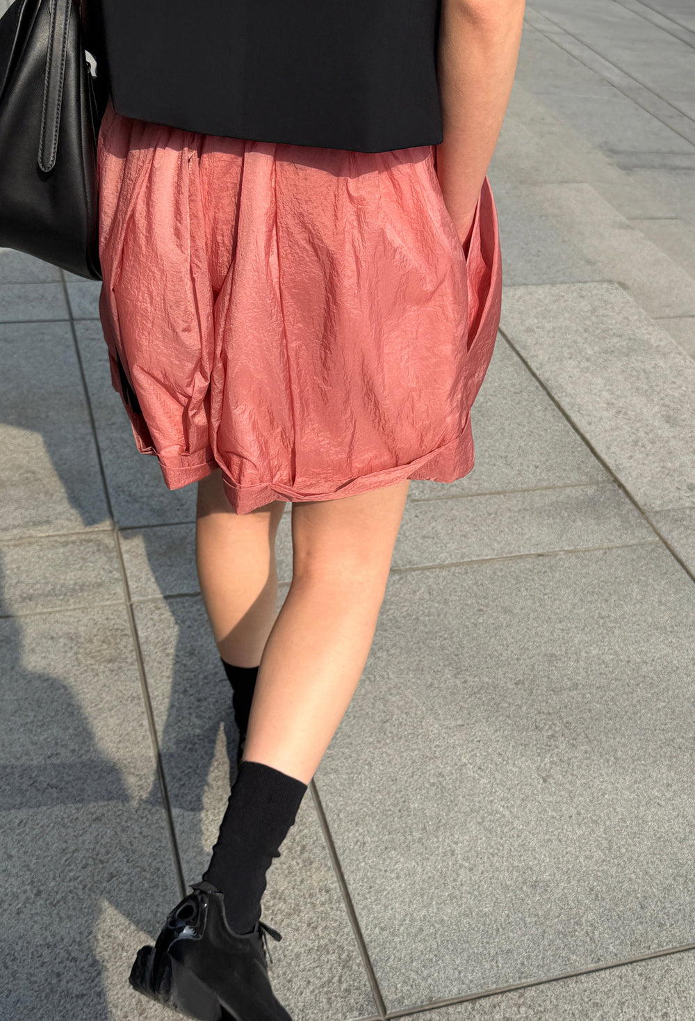 에어리 나일론 쇼츠 핑크