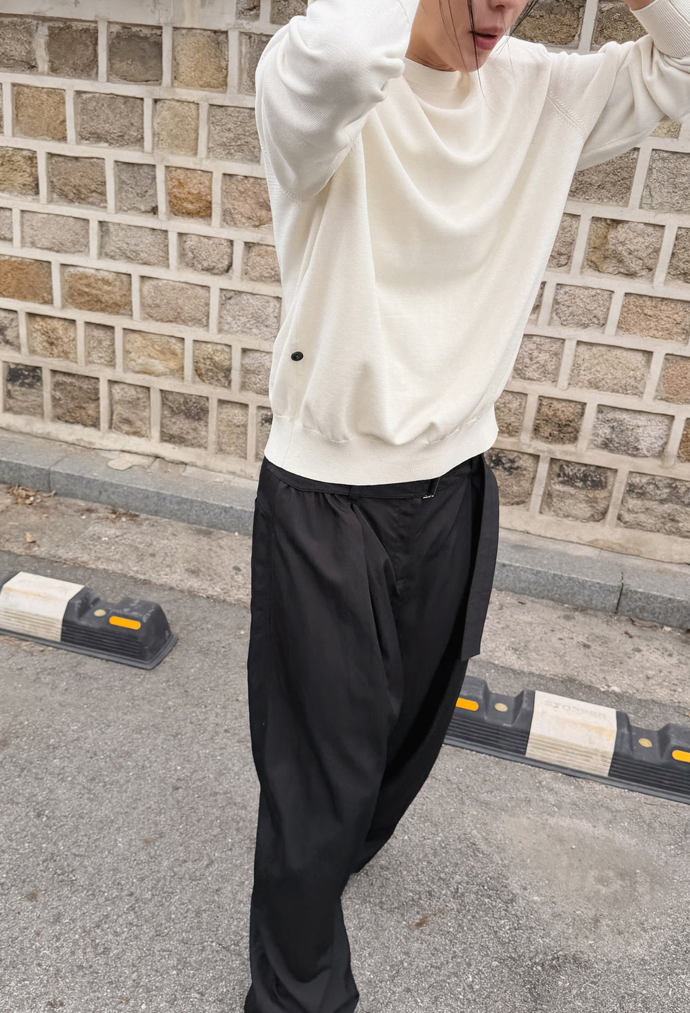 실크 블랜드 패디드 가디건 아이보리