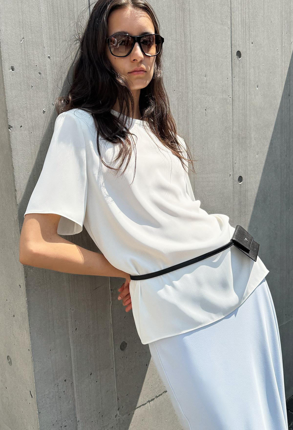 25SS 썸머 루 블라우스 아이보리