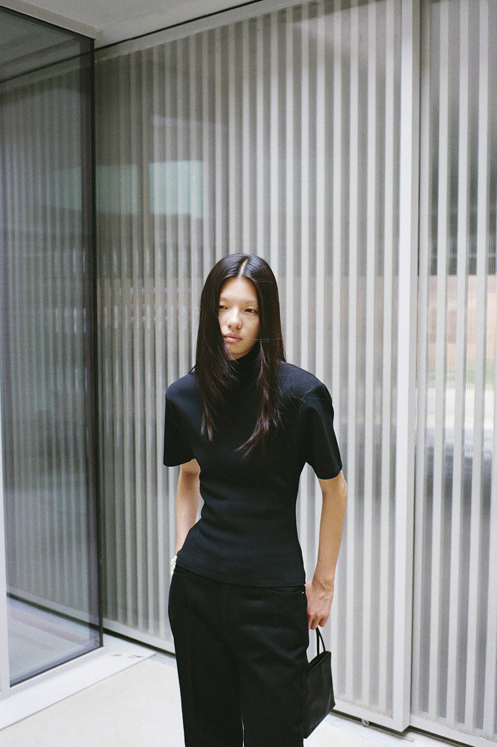 High-density short-sleeve knit