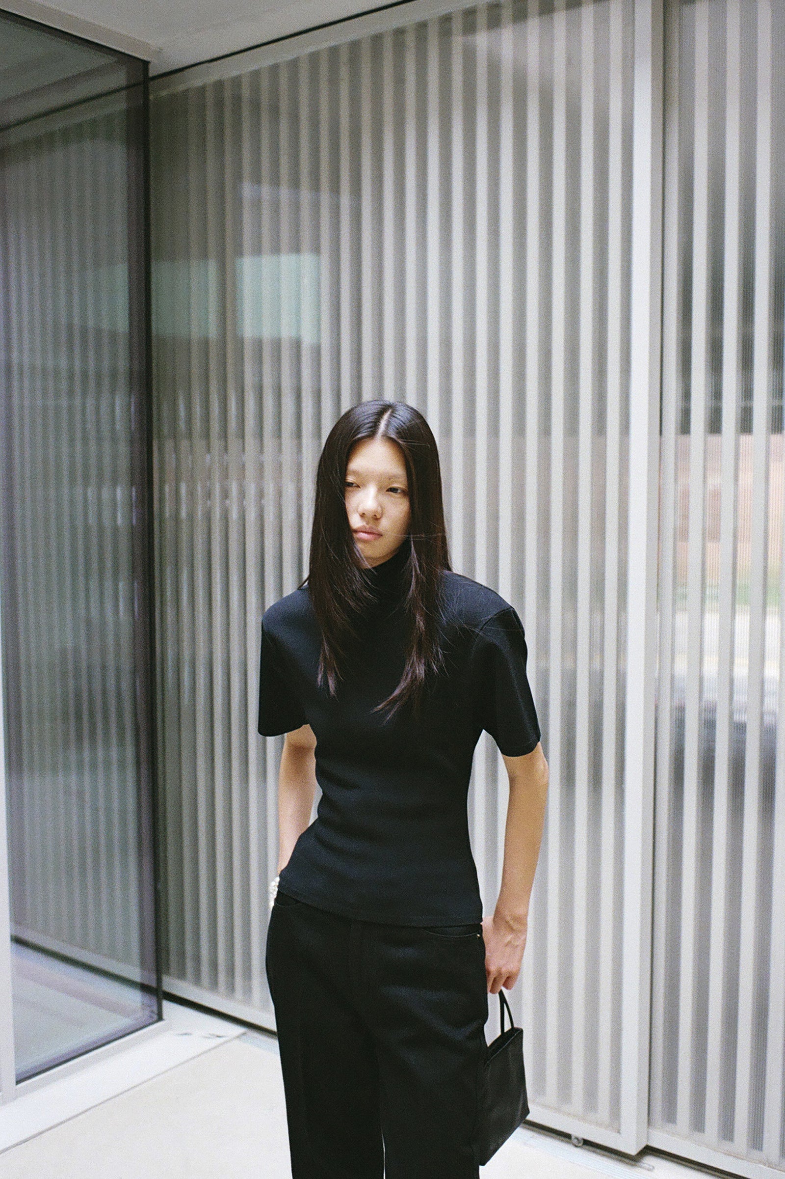 High-density short-sleeve knit