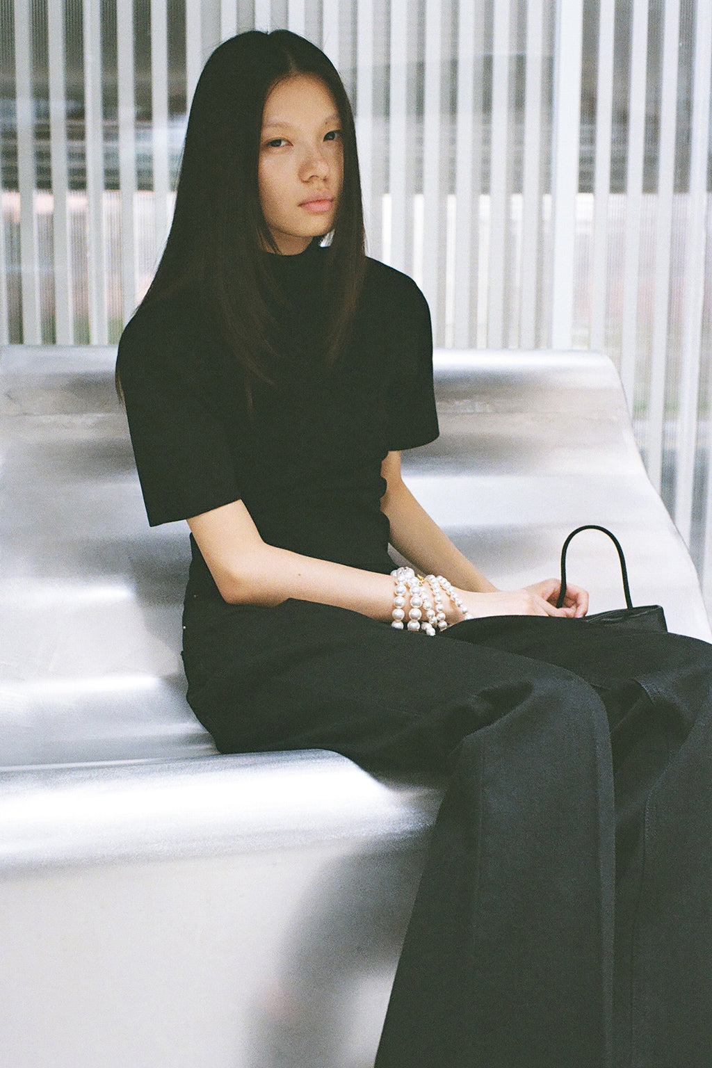 High-density short-sleeve knit