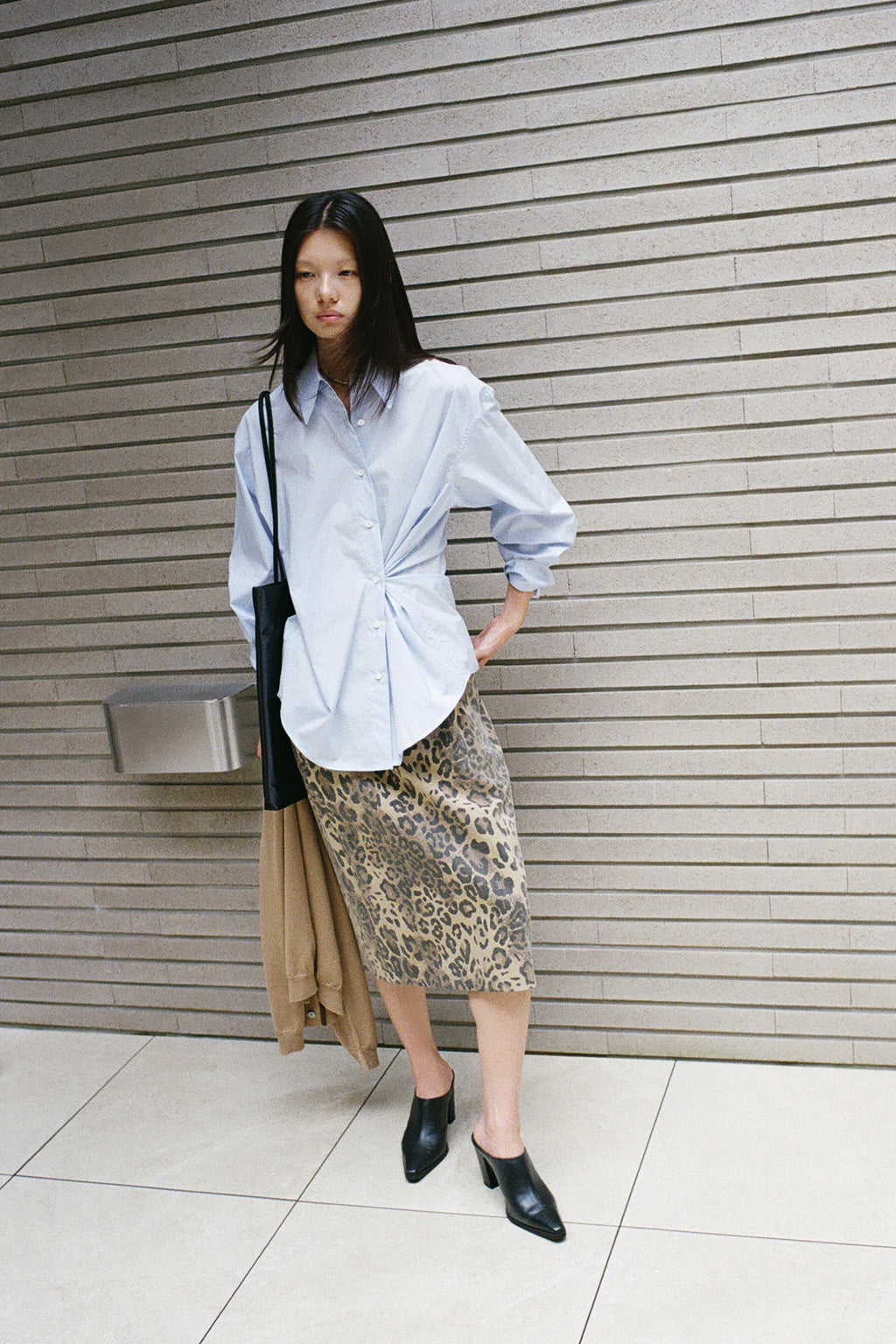 Epoch Cotton Shirt Blue