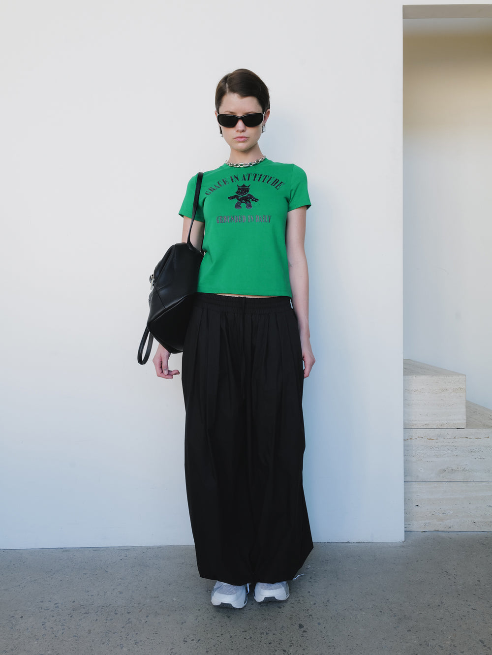 Parachute Banding Pants Black