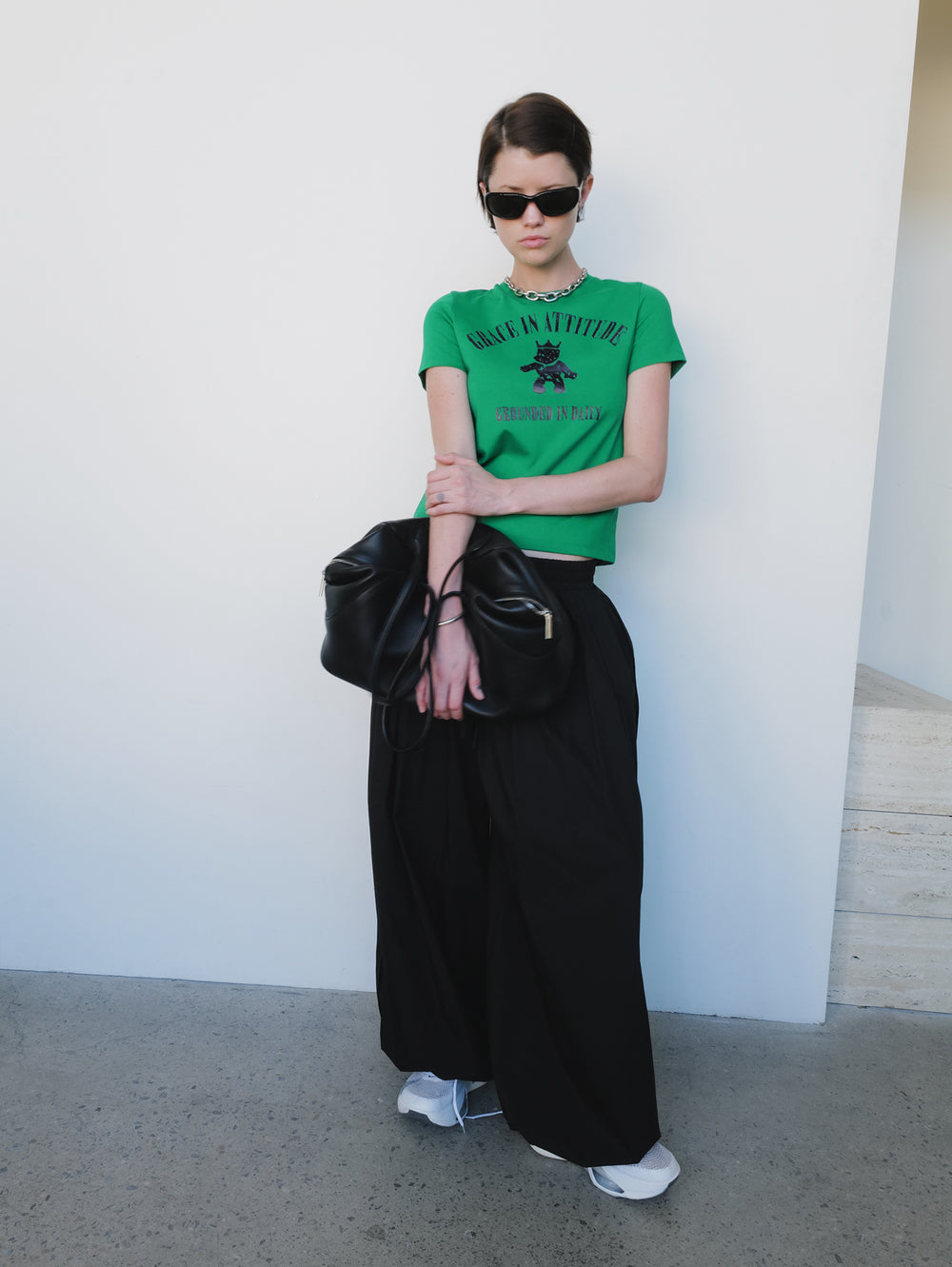 Parachute Banding Pants Black